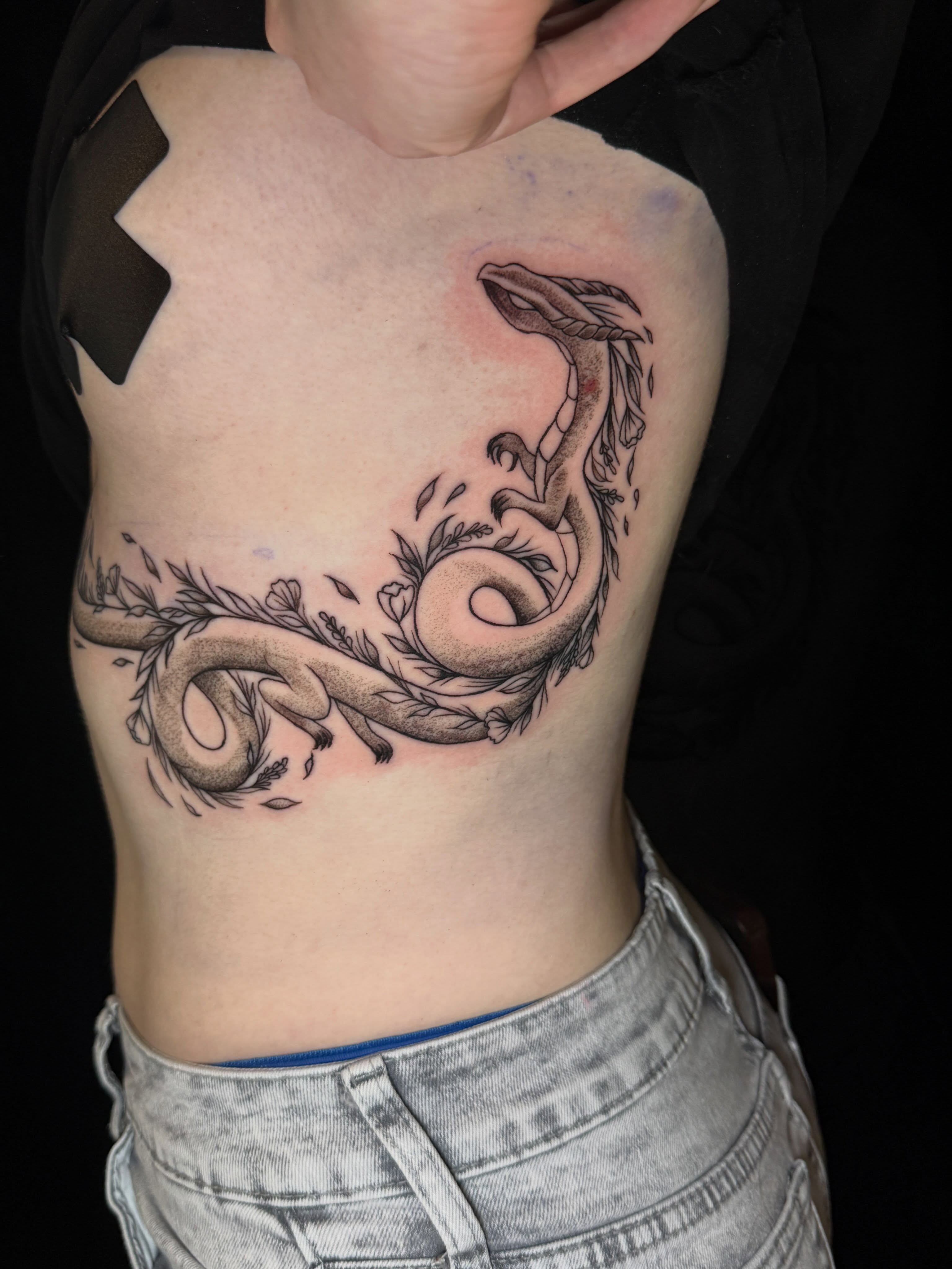 Tattoo by @blackcatcrap — black_and_grey, realism