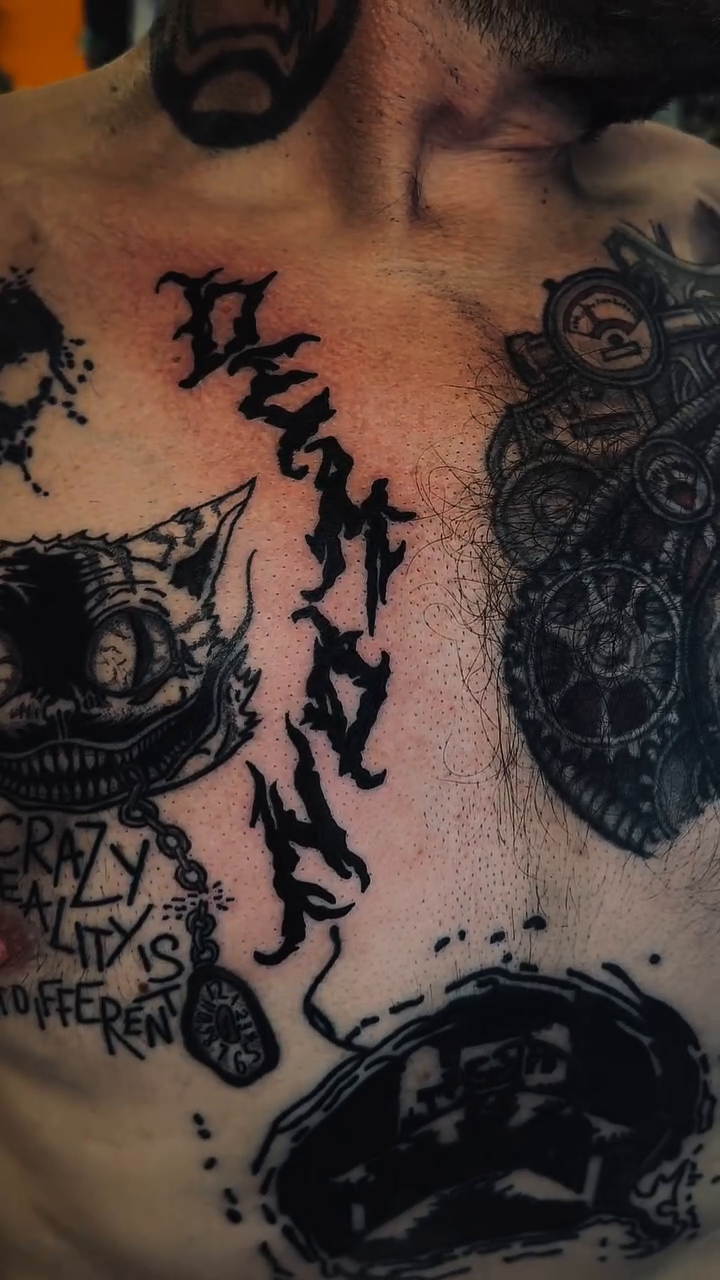 Tattoo by @fkry_tattoo — blackwork, lettering_script