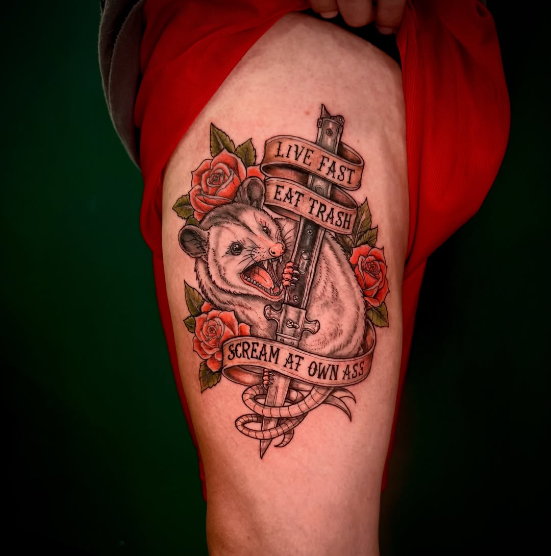 Tattoo by @dtf.tattoos — american_traditional, realism