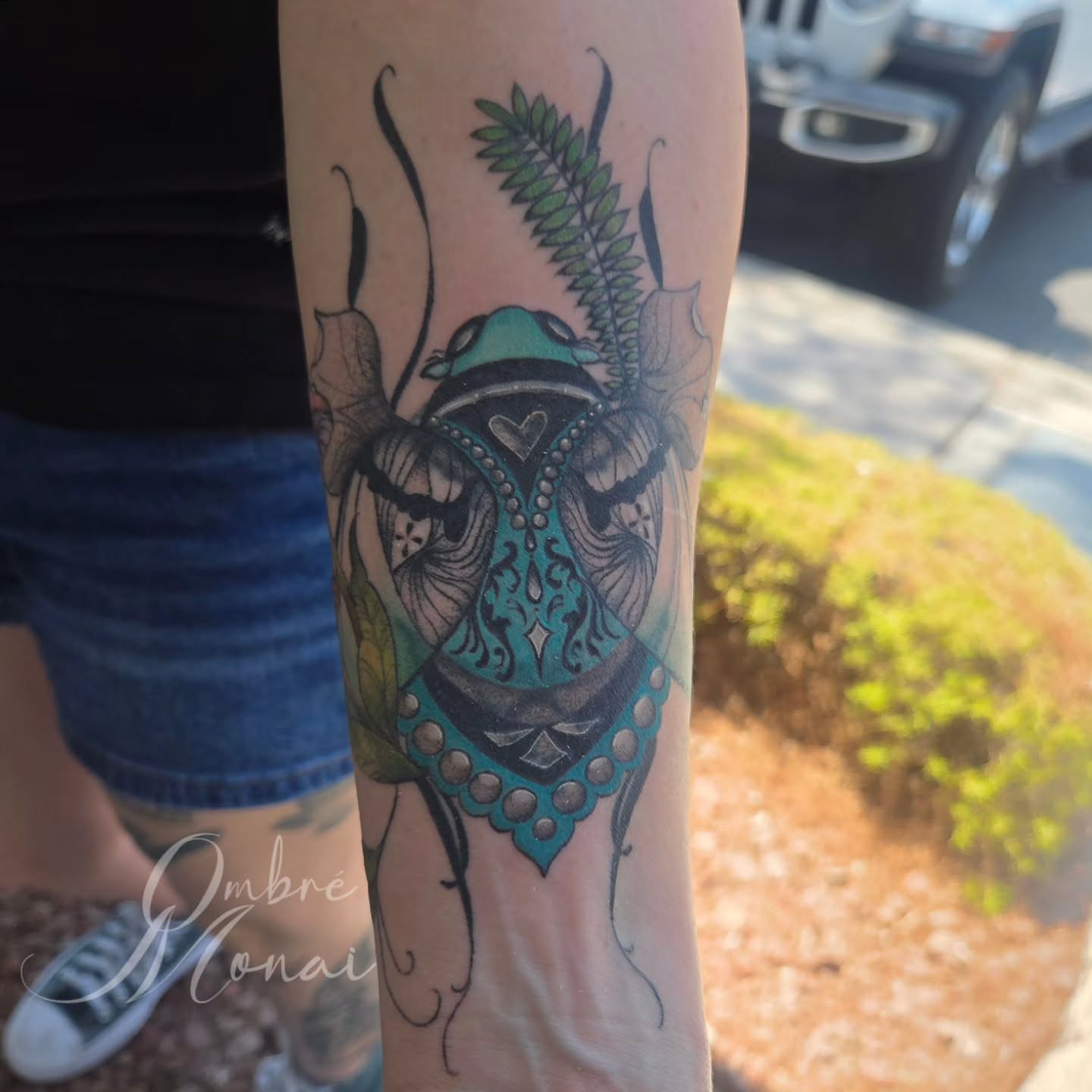 Tattoo by @ombre.monai — geometric, dotwork