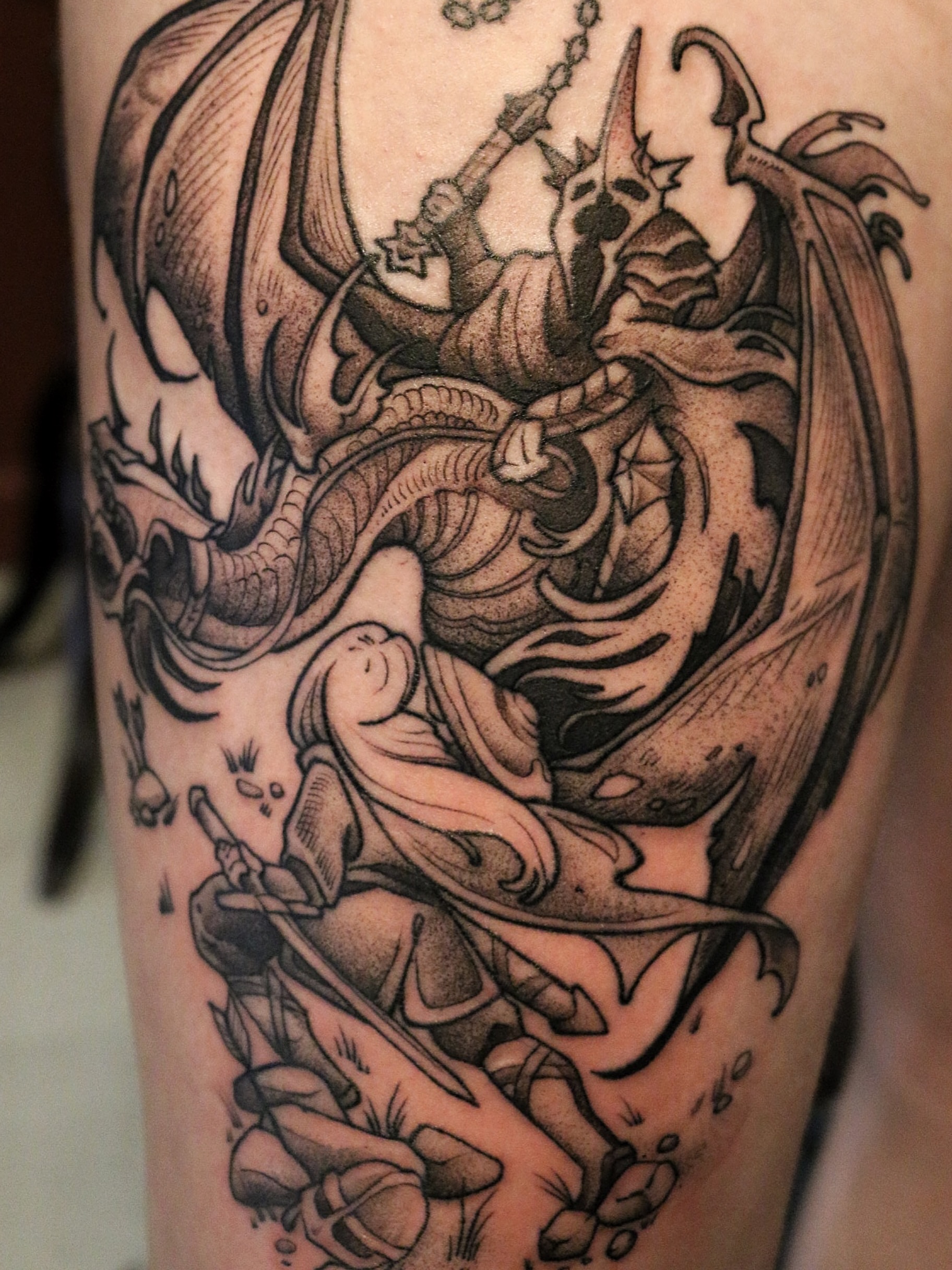 Tattoo by @summerbee_tattoo — black_and_grey, dotwork