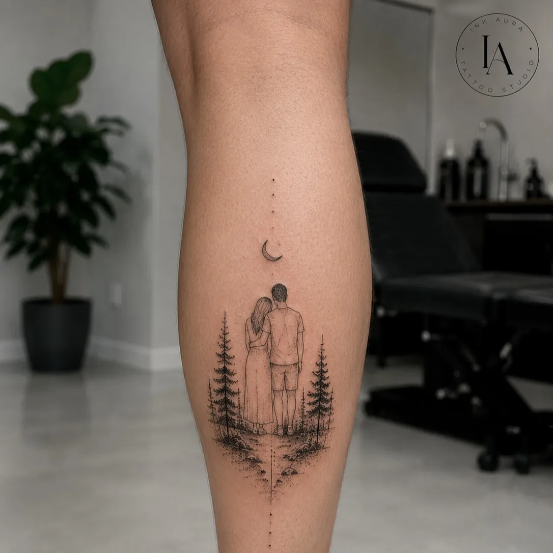 Tattoo by @ink_______aura — dotwork, minimalist