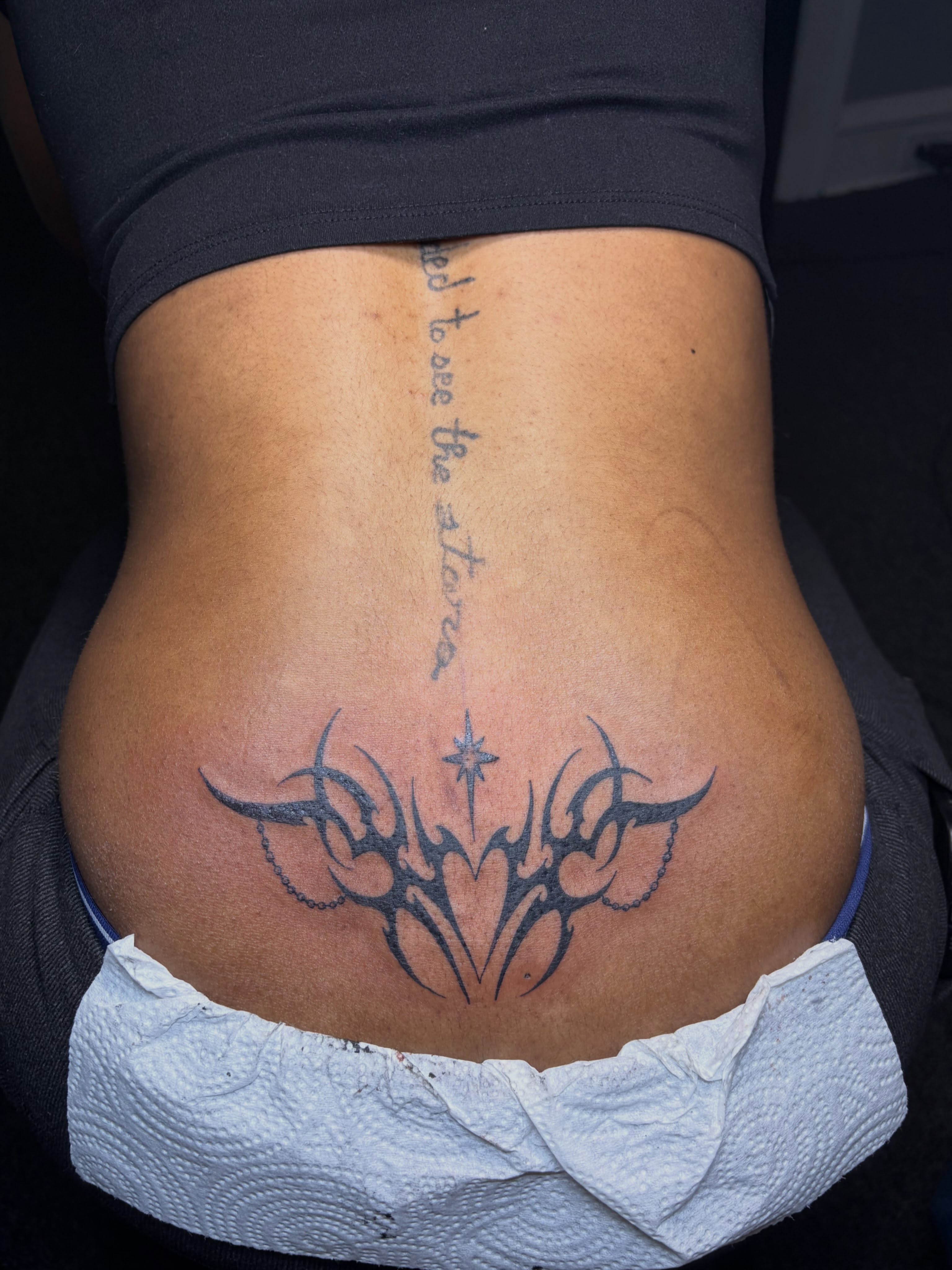 Tribal design tribal tattoo on the torso by 216 Tattoos 🥰
