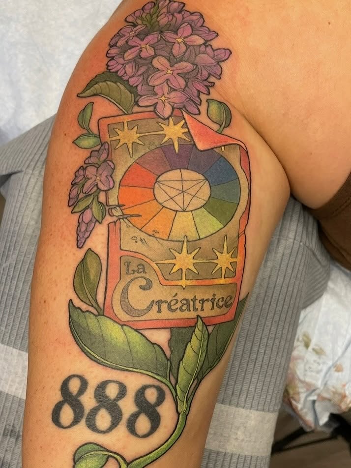 Tattoo by @pare_elyse — illustrative, geometric