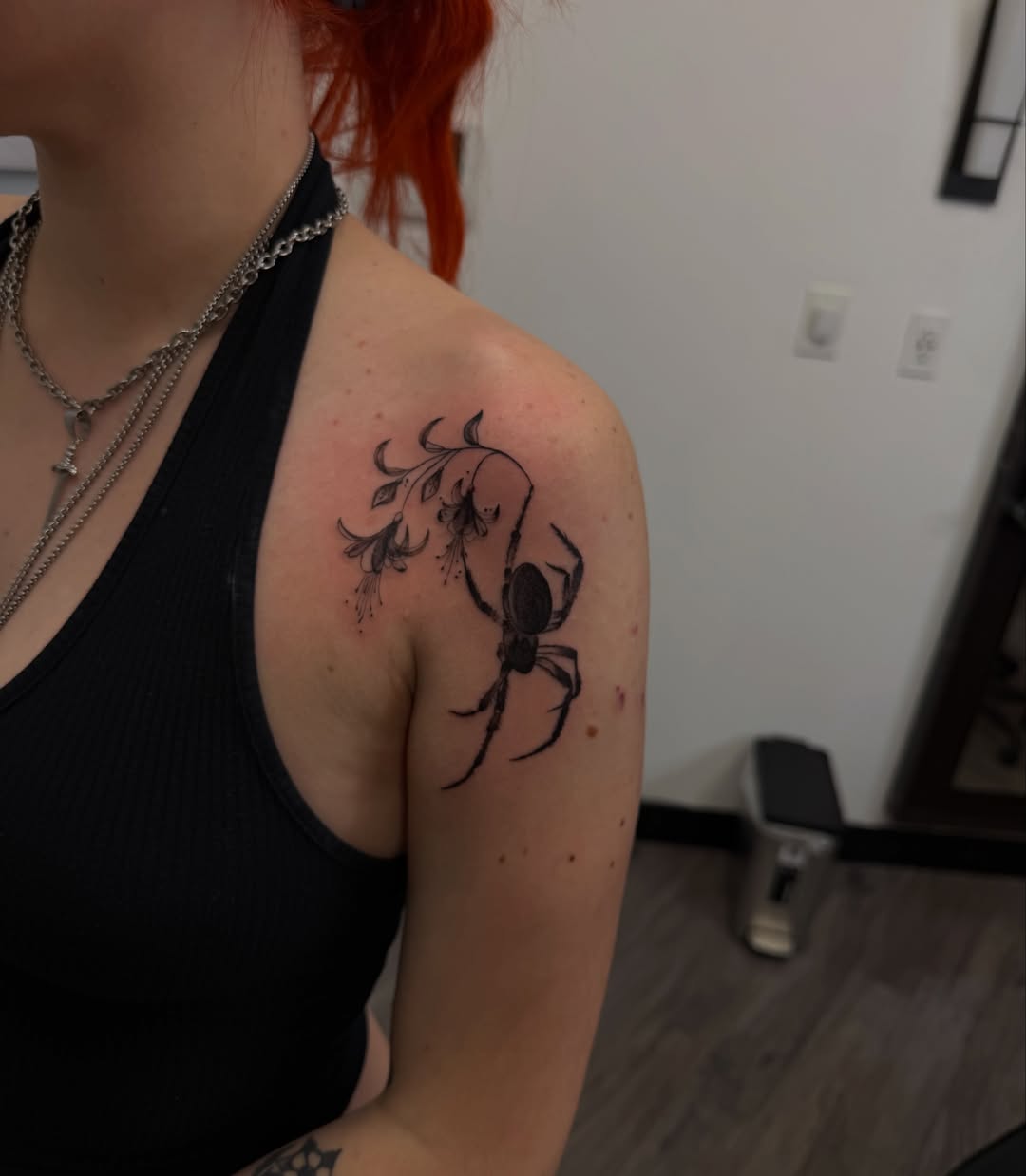 Tattoo by @gluhd_ink — black_and_grey