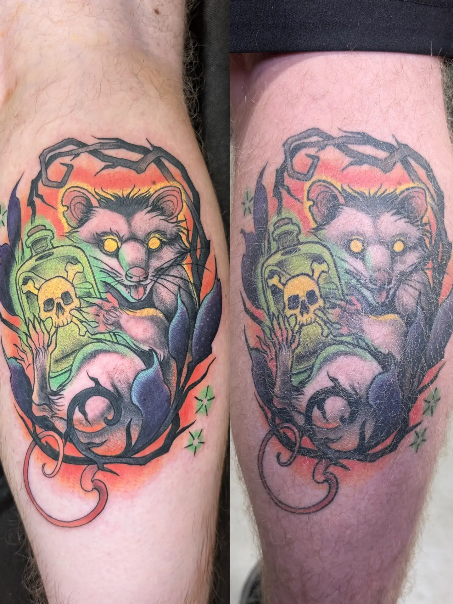 Tattoo by @jainagoldtattoos — american_traditional, dark_realism