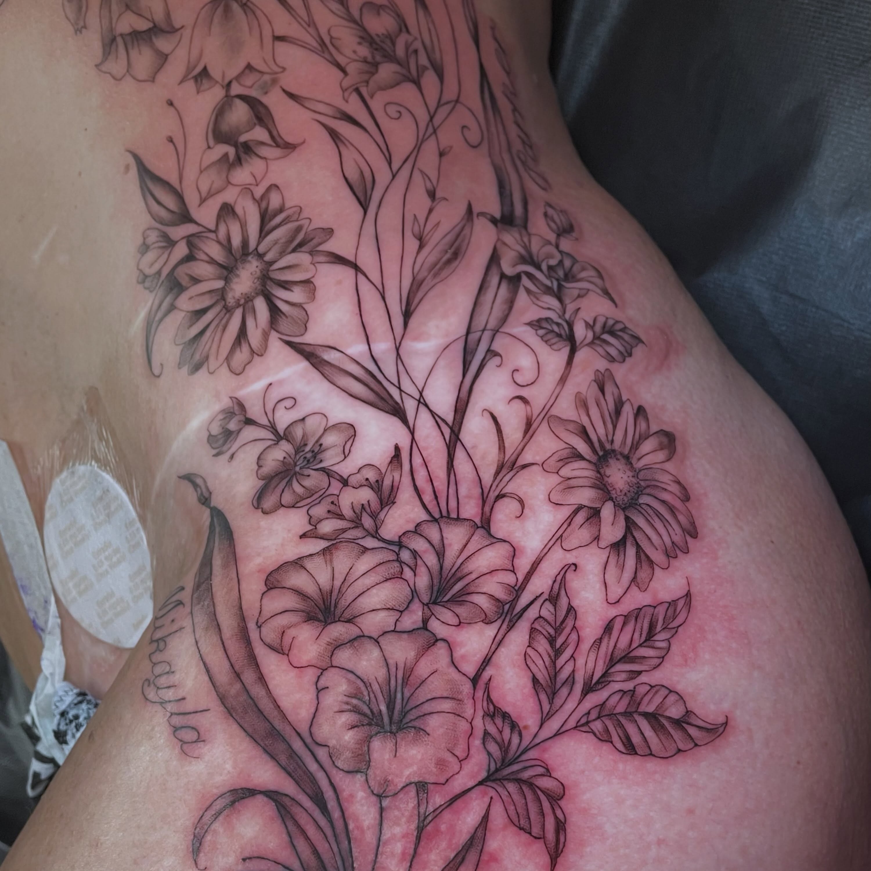 Tattoo by @tattoomebella β black_and_grey