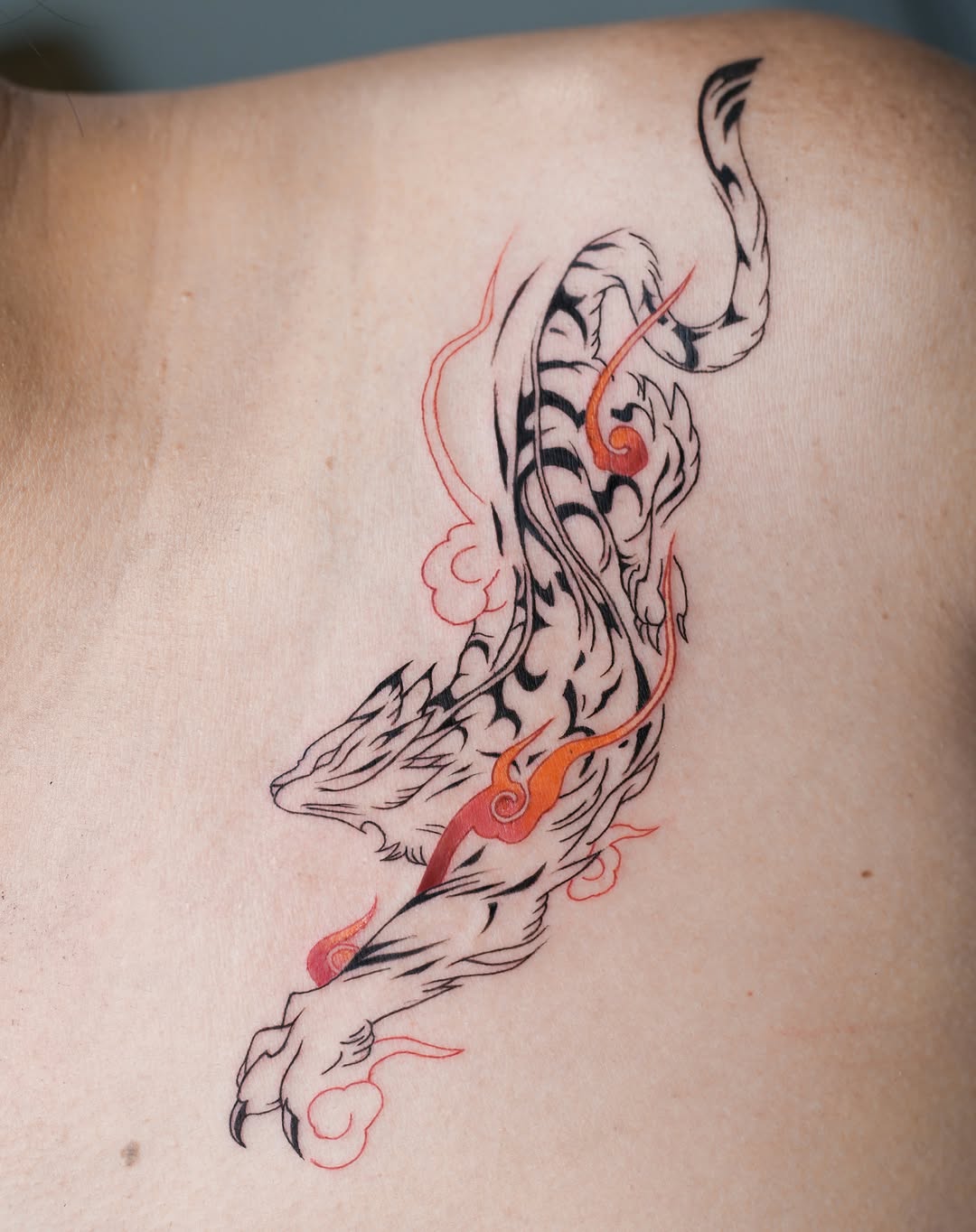 Dragon japanese irezumi tattoo on the back by Hery Anwar