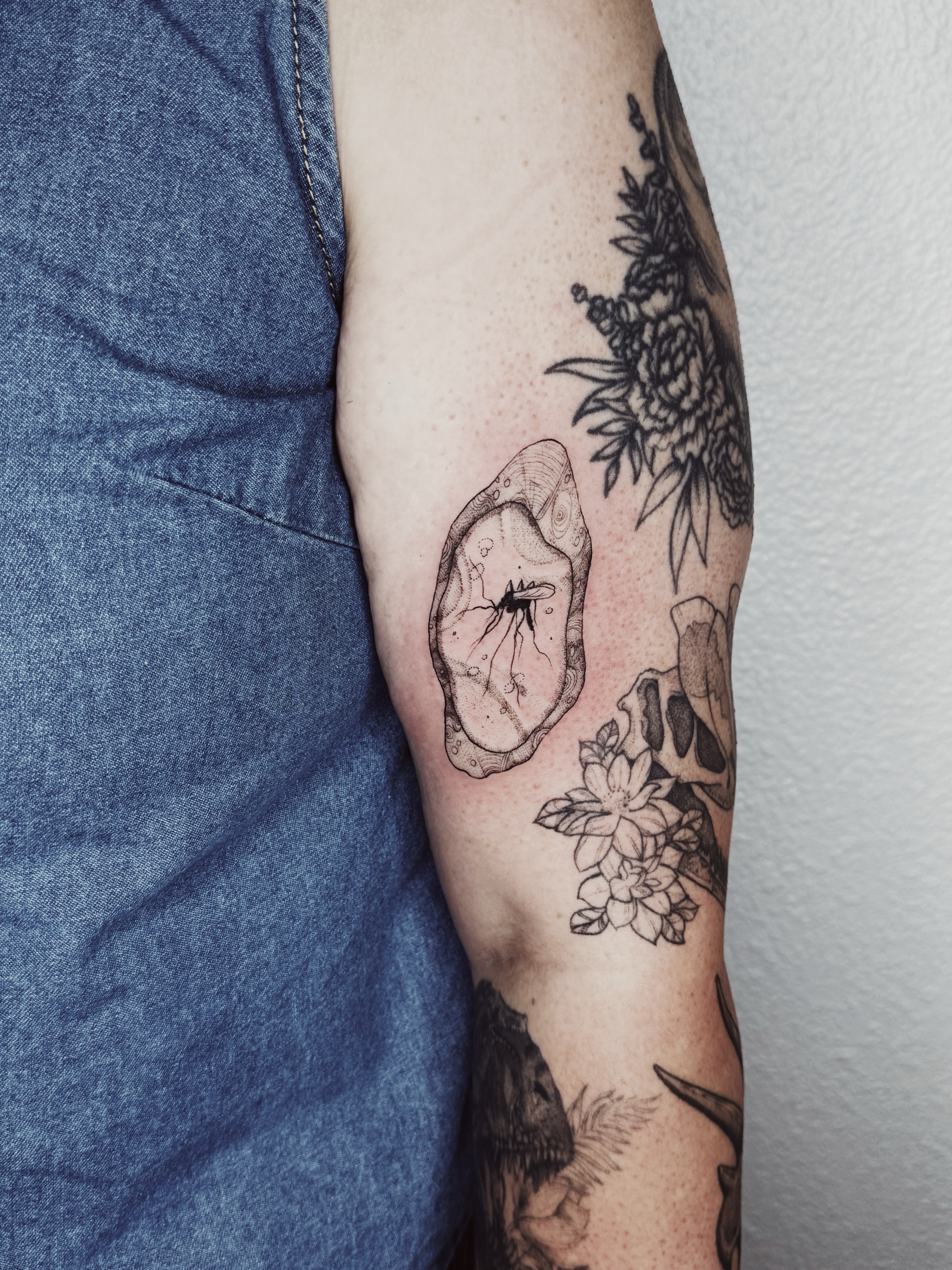 Slice of clock realism tattoo on the forearm by πΉπ°π½πππ΄π½ πΆπ»π΄π½π½, North Logan, Utah