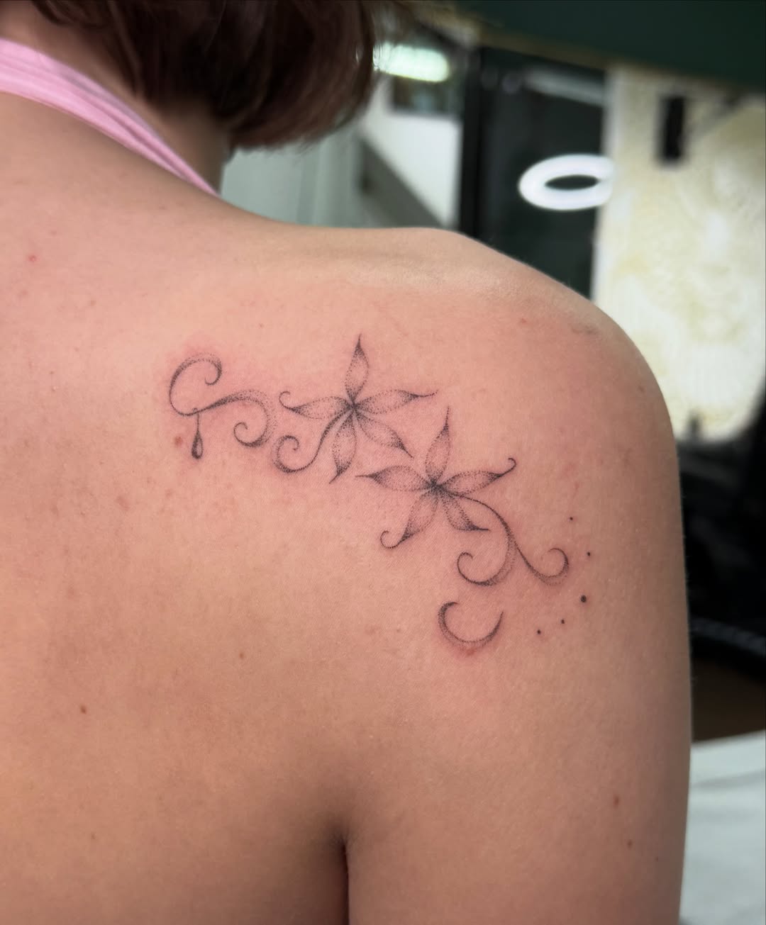 Tattoo by @so0mps — dotwork, black_and_grey