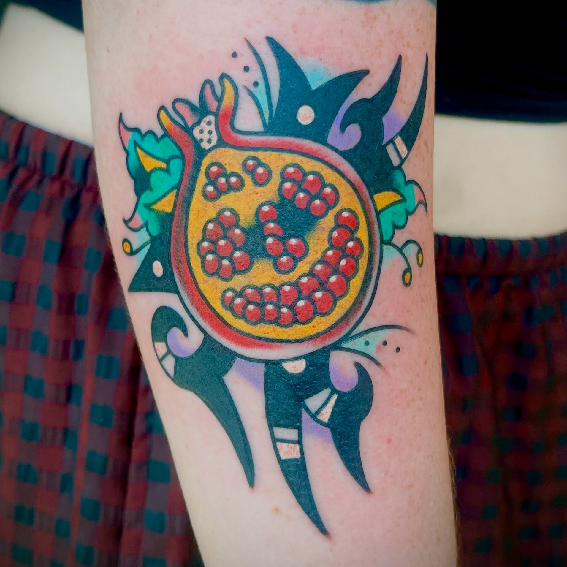 Tattoo by @kane.the.tattooer — dotwork, tribal