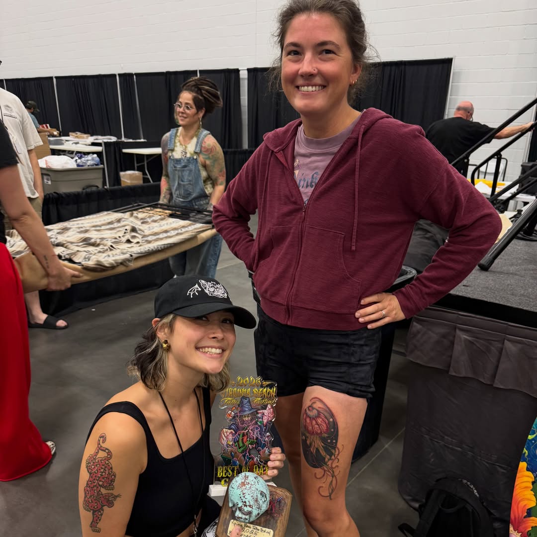Tattoo by @kasey_may_tattoos — dotwork