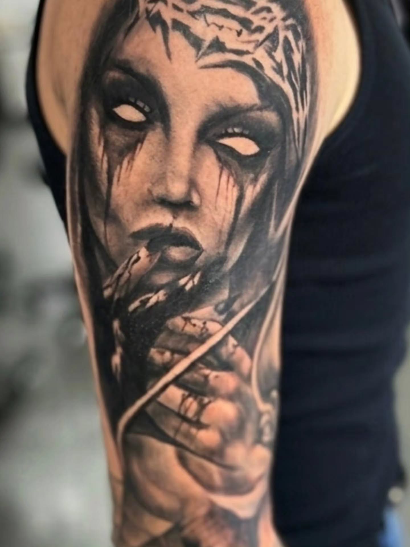Tattoo by @freshtattoos — realism, dark_realism