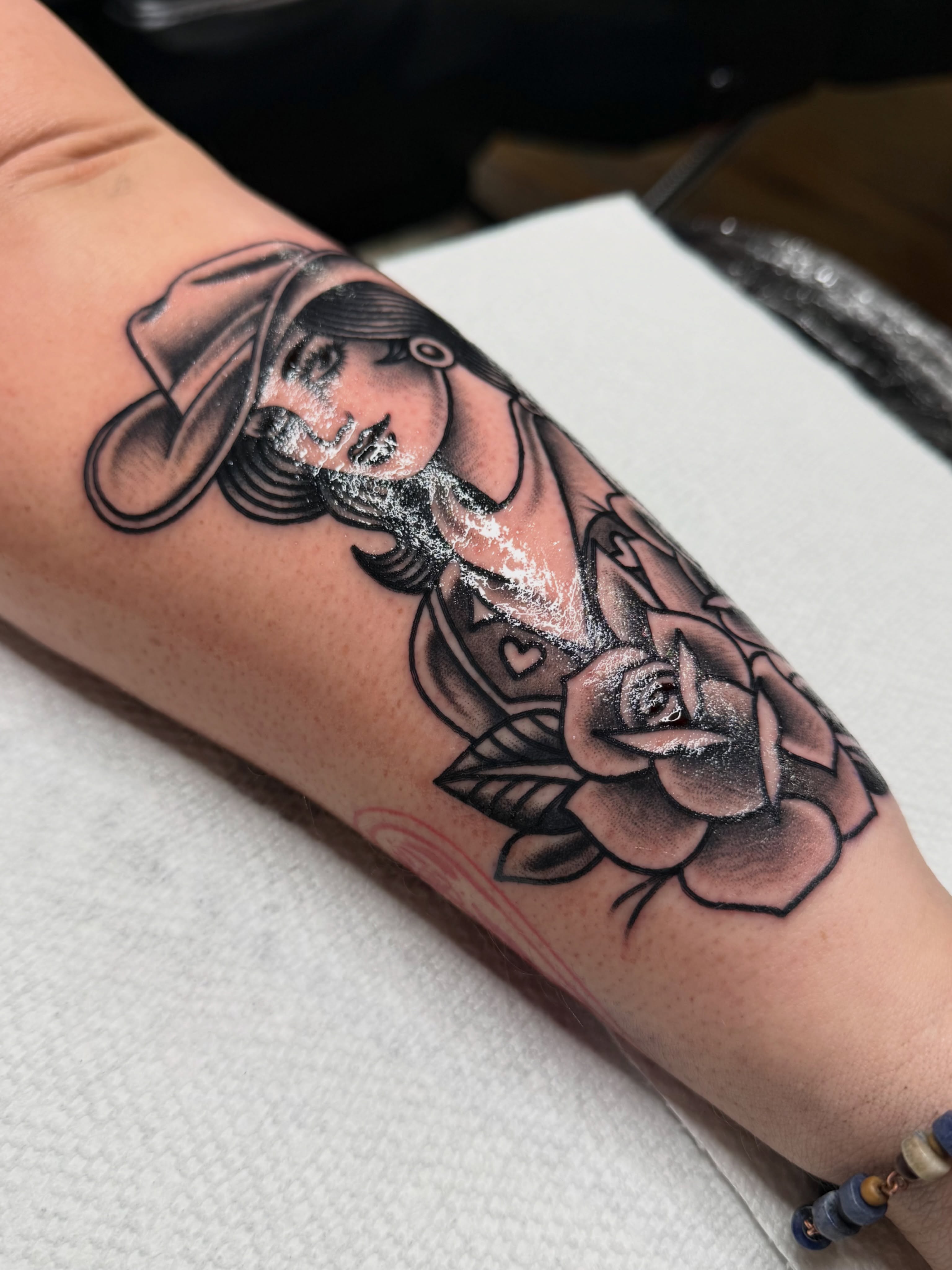 Tattoo by @logansightart — american_traditional, black_and_grey
