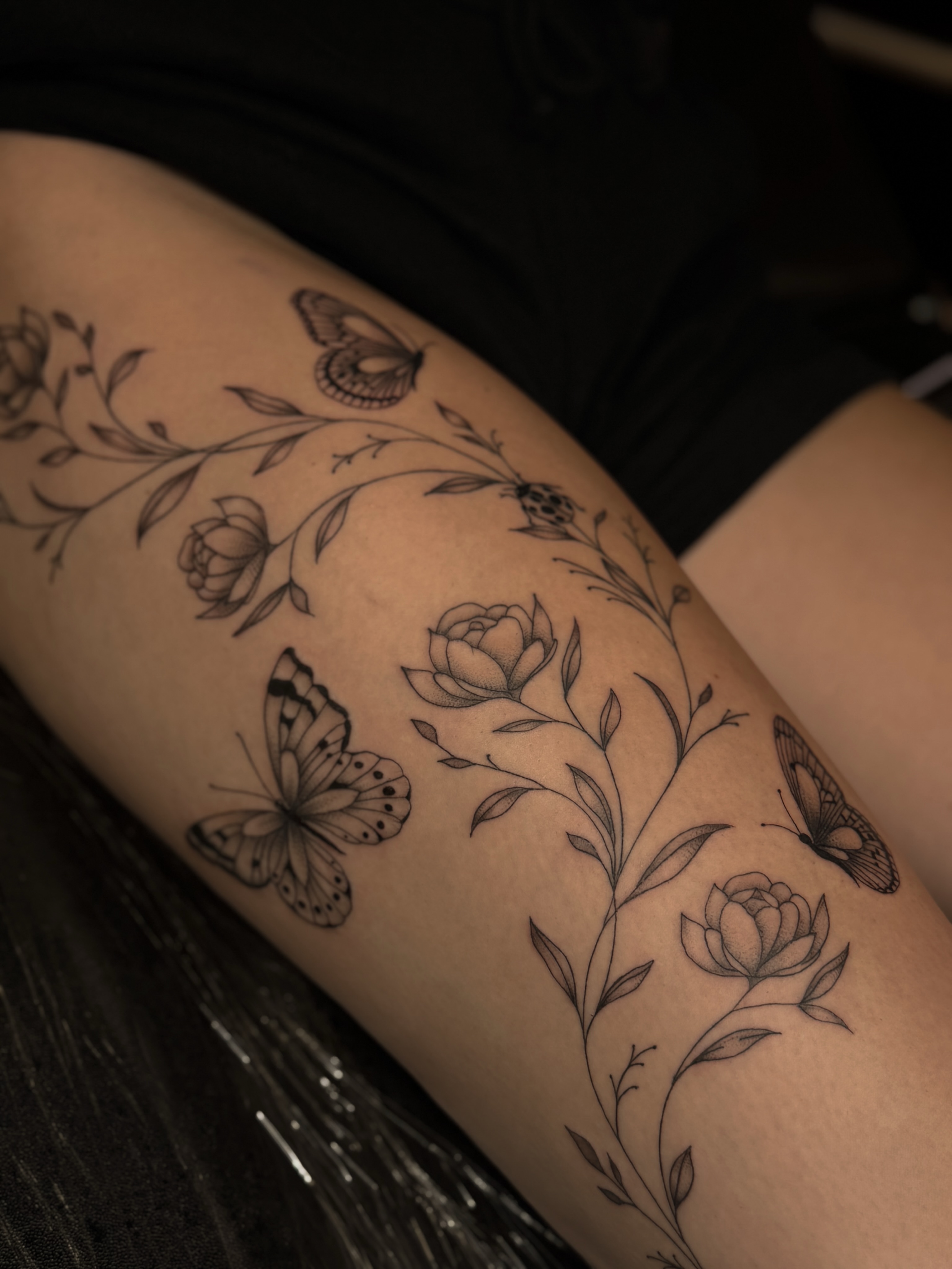 Tattoo by @wildcoyoteco — black_and_grey, realism