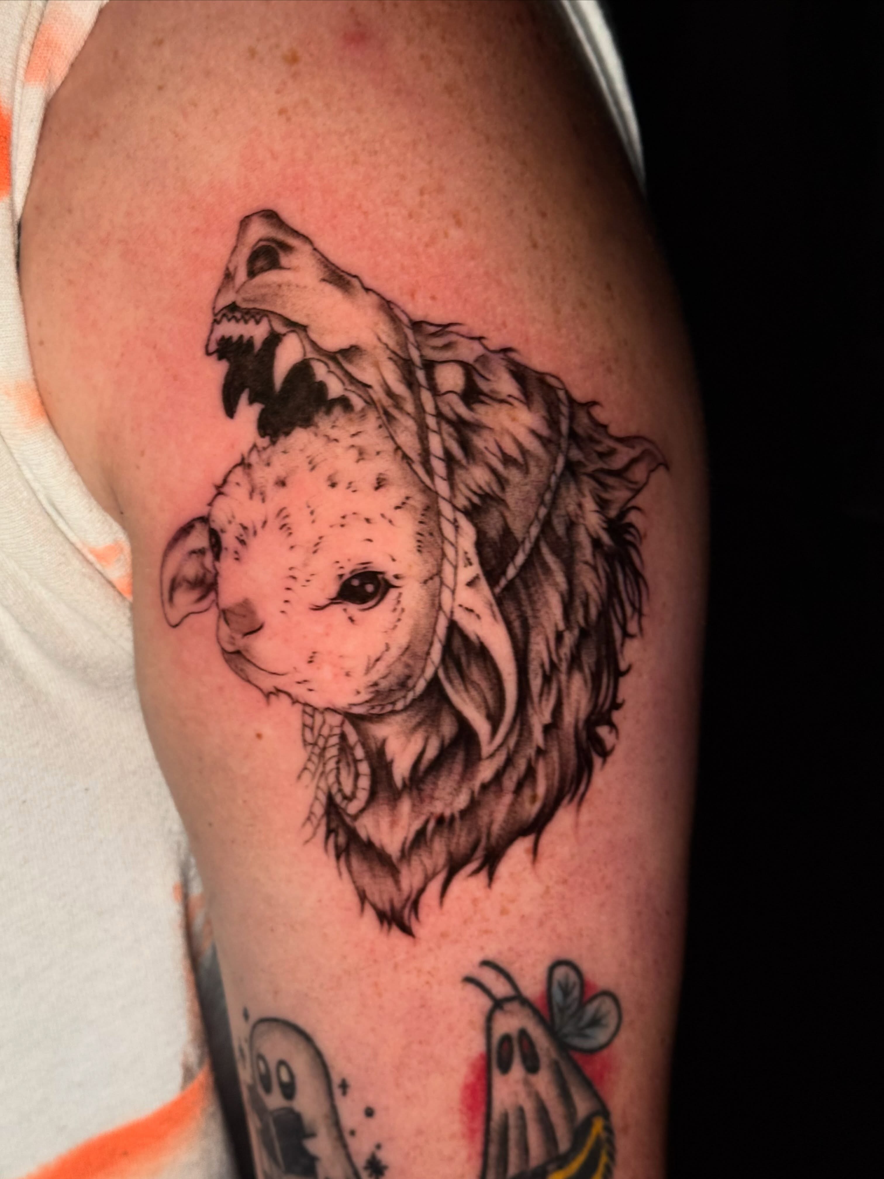 Tattoo by @immaculata_tattoo — black_and_grey