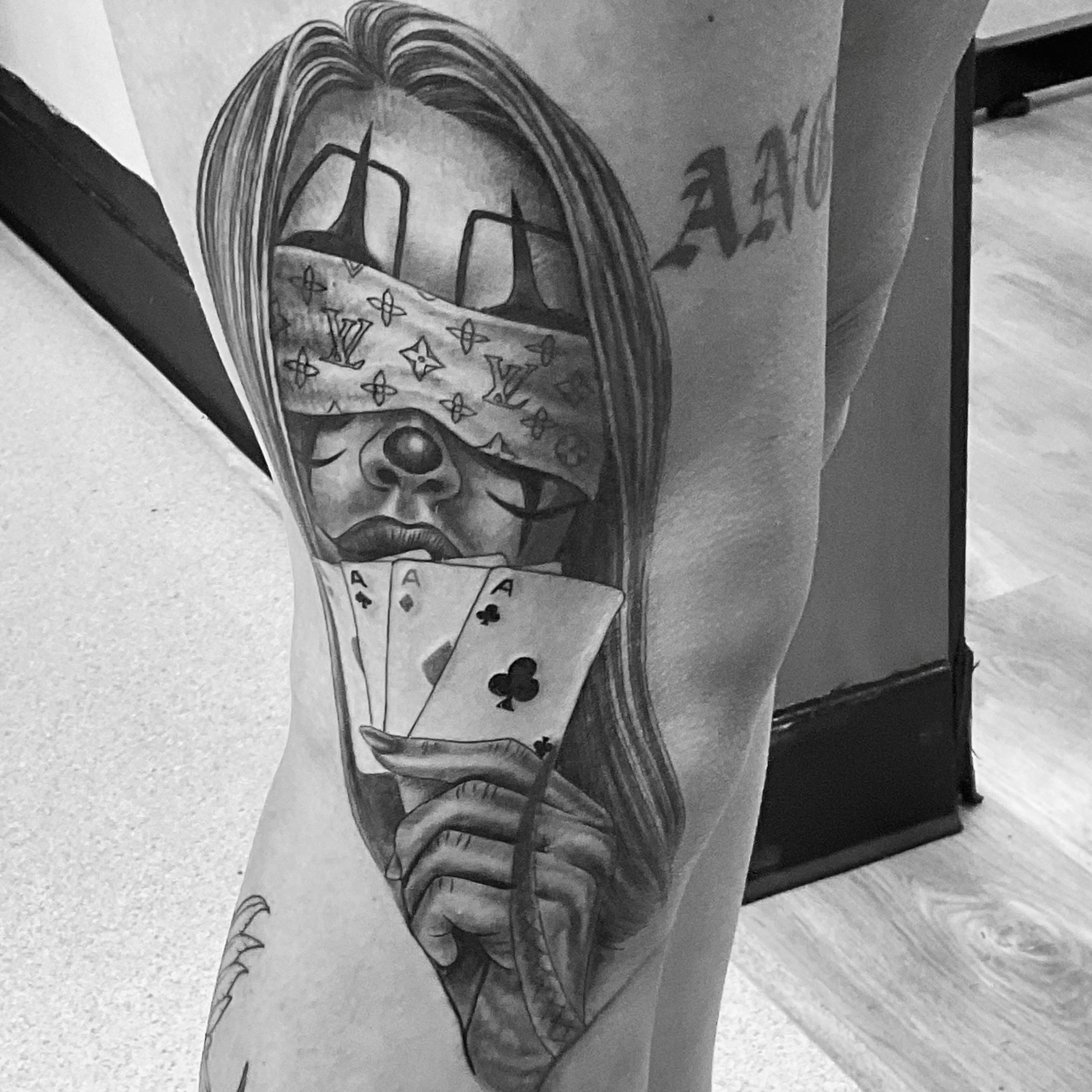 Tattoo by @mountpeaktattoo — realism, black_and_grey