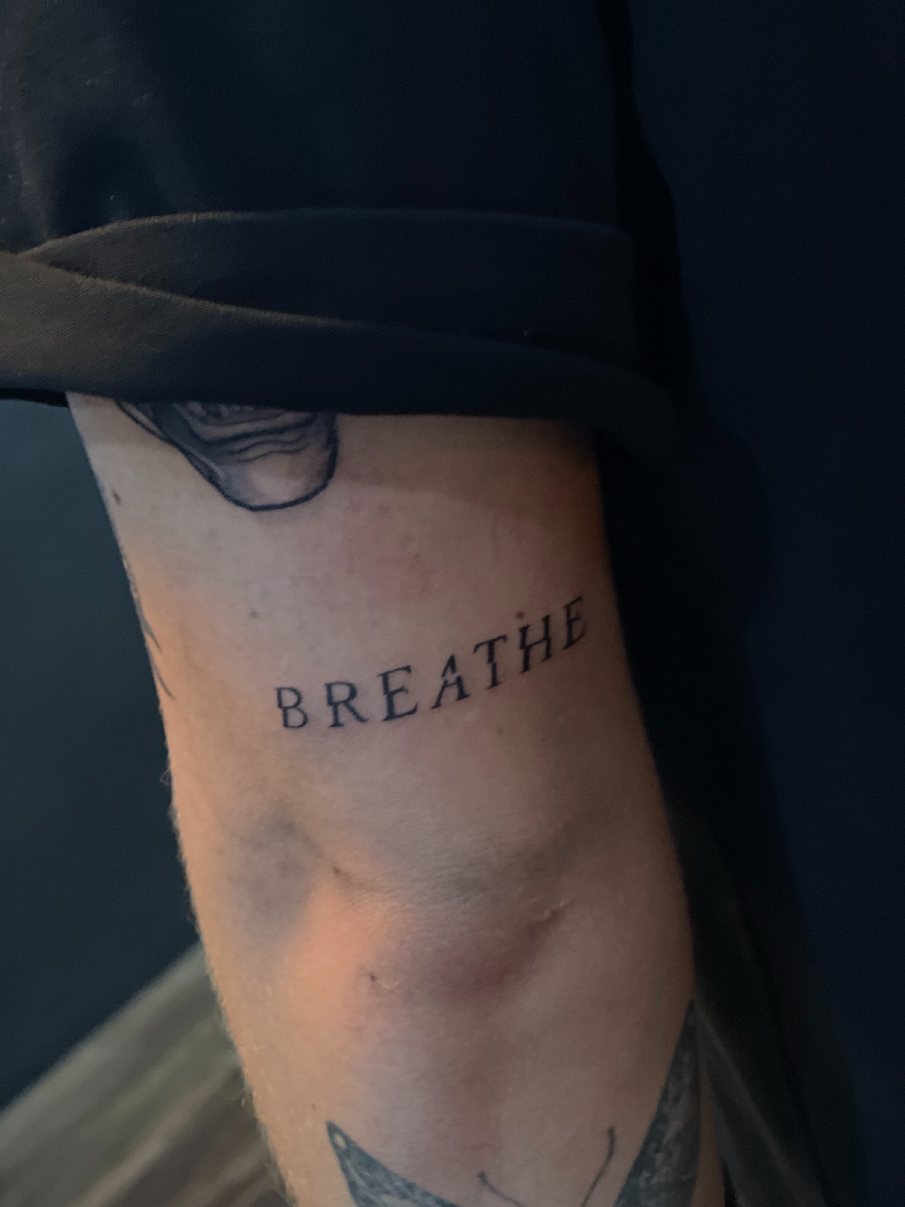 Tattoo by @peejiktattoo — lettering_script