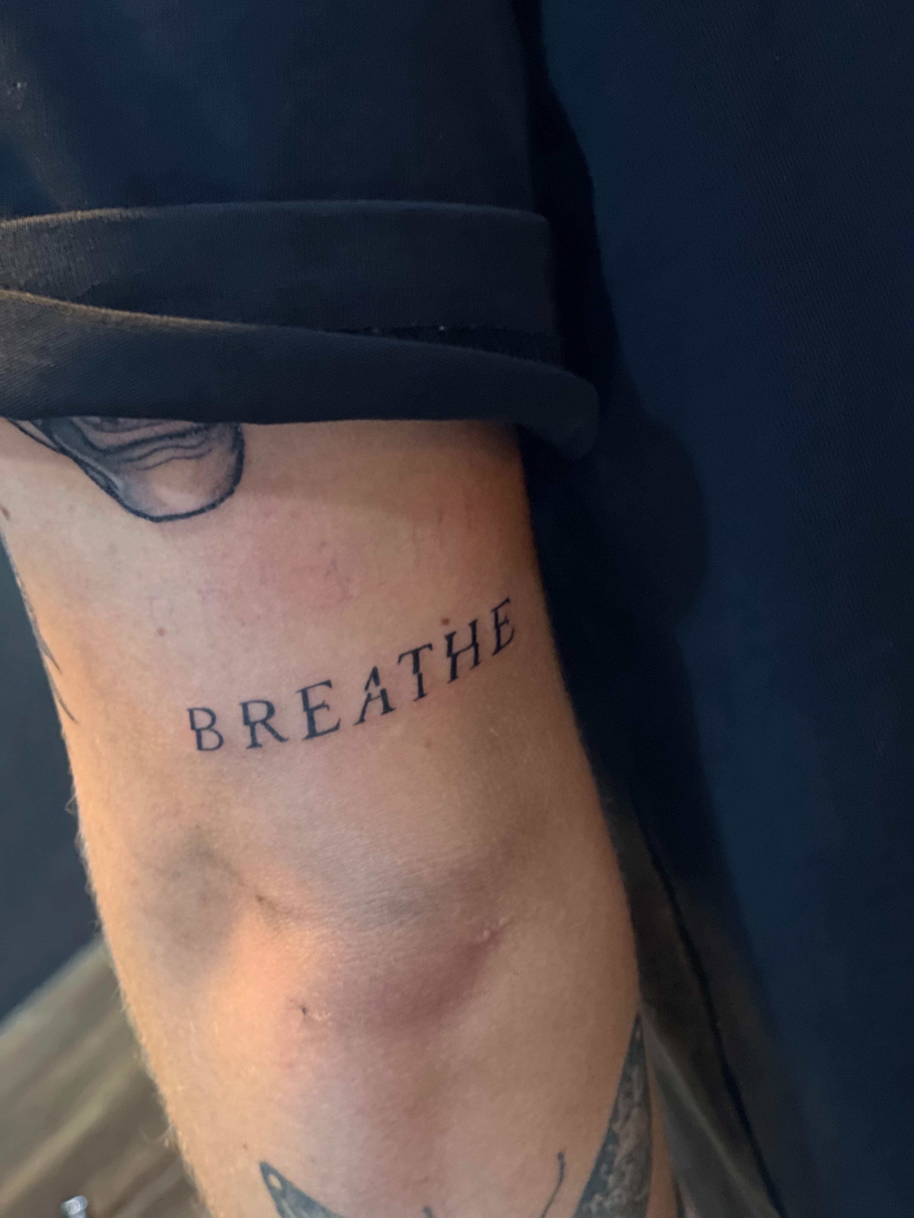 Tattoo by @peejiktattoo — lettering_script