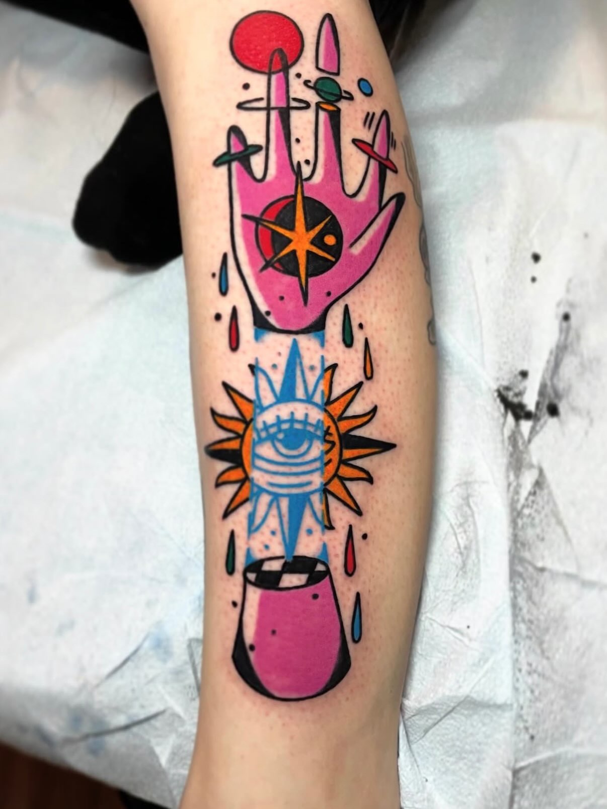 Tattoo by @okaytats — surrealism