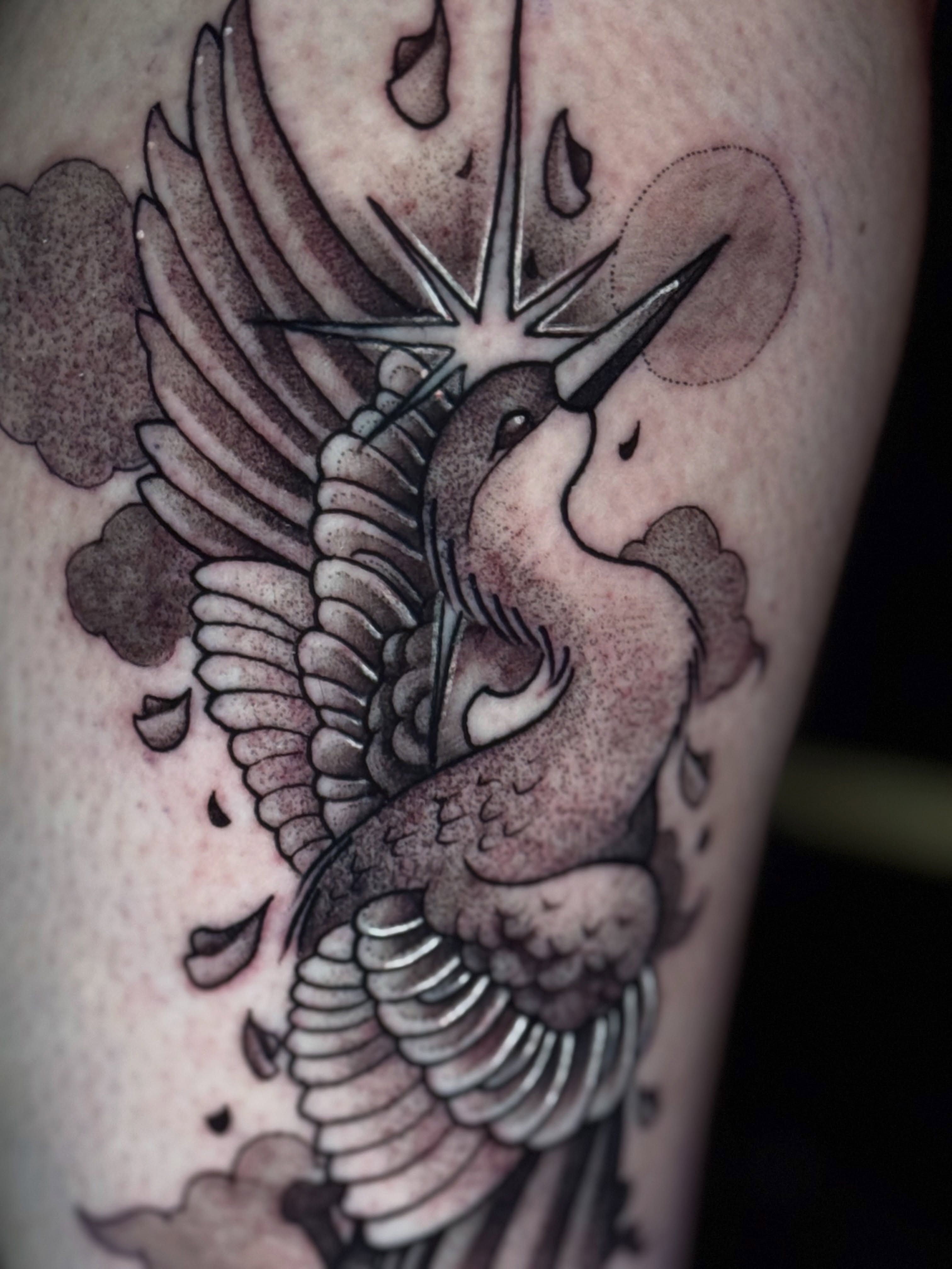 Tattoo by @tori_barkus — dotwork