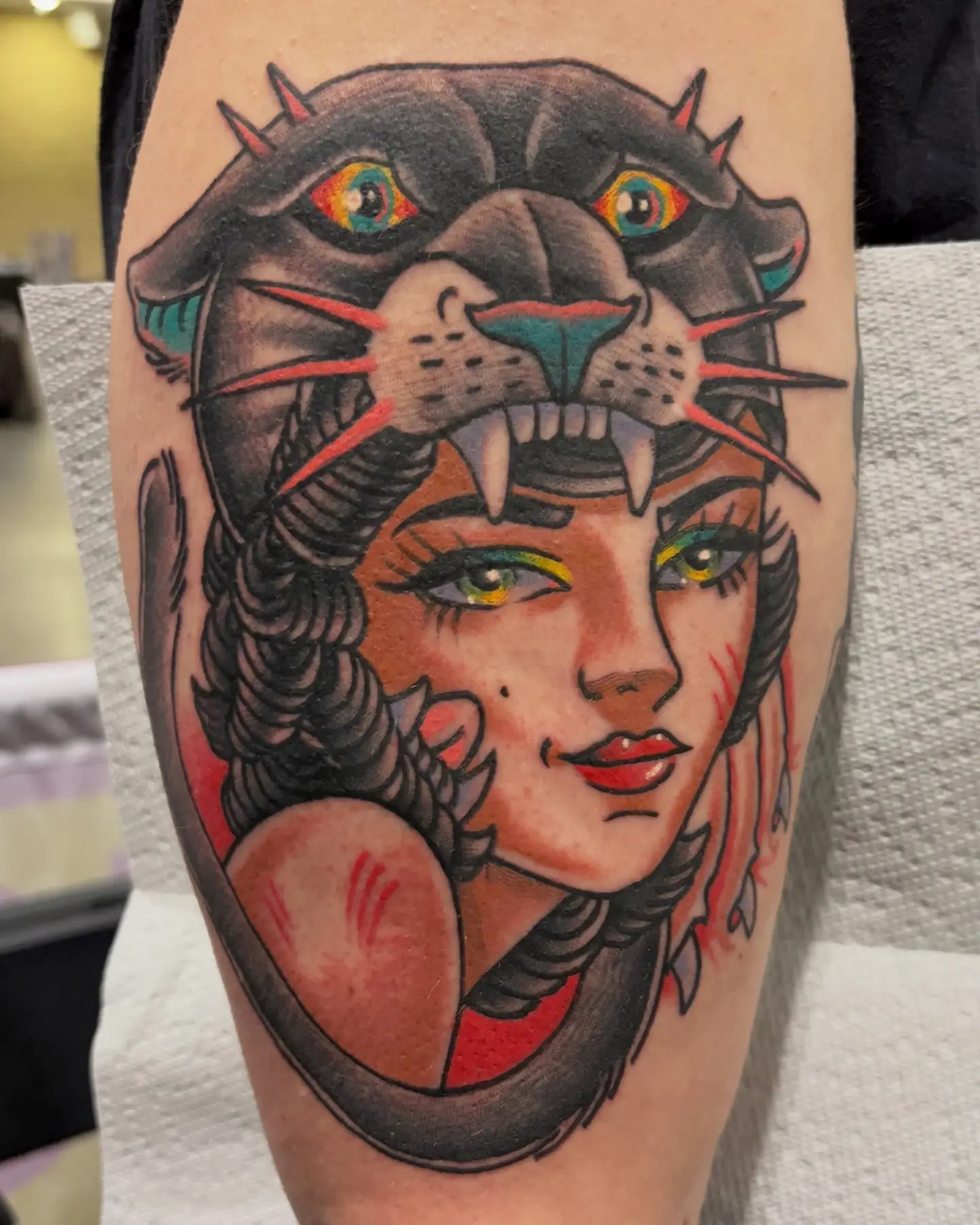Tattoo by @garrettxjerome — american_traditional, realism