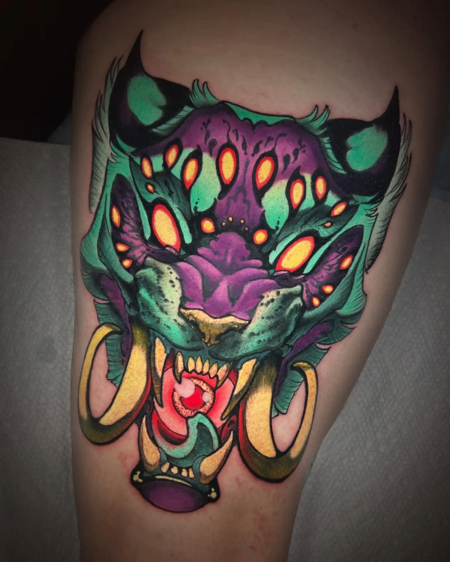 Tattoo by @garrettxjerome — american_traditional, dotwork