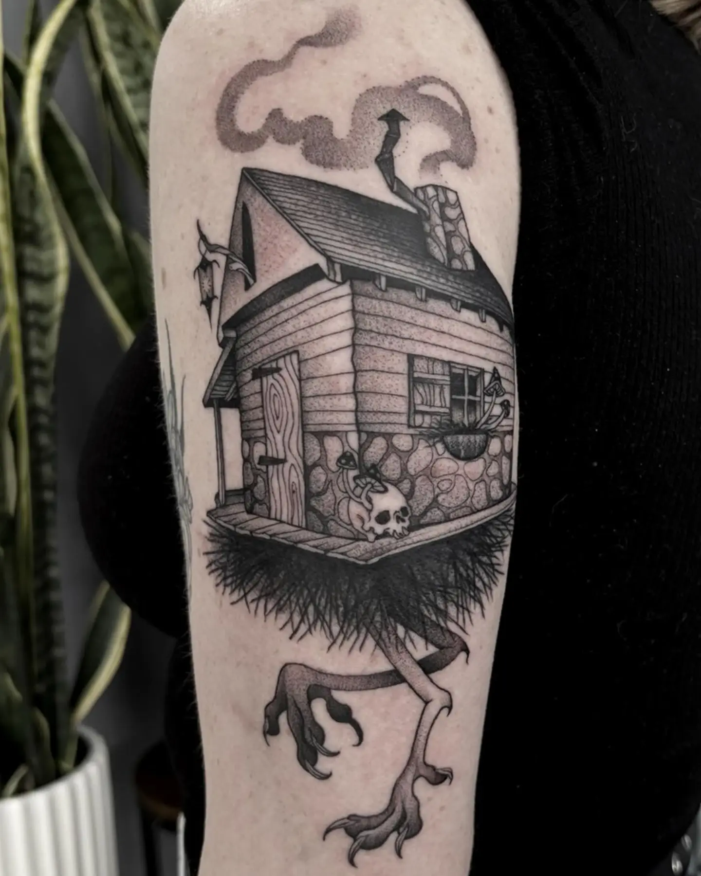 Tattoo by @garrettxjerome — black_and_grey, realism