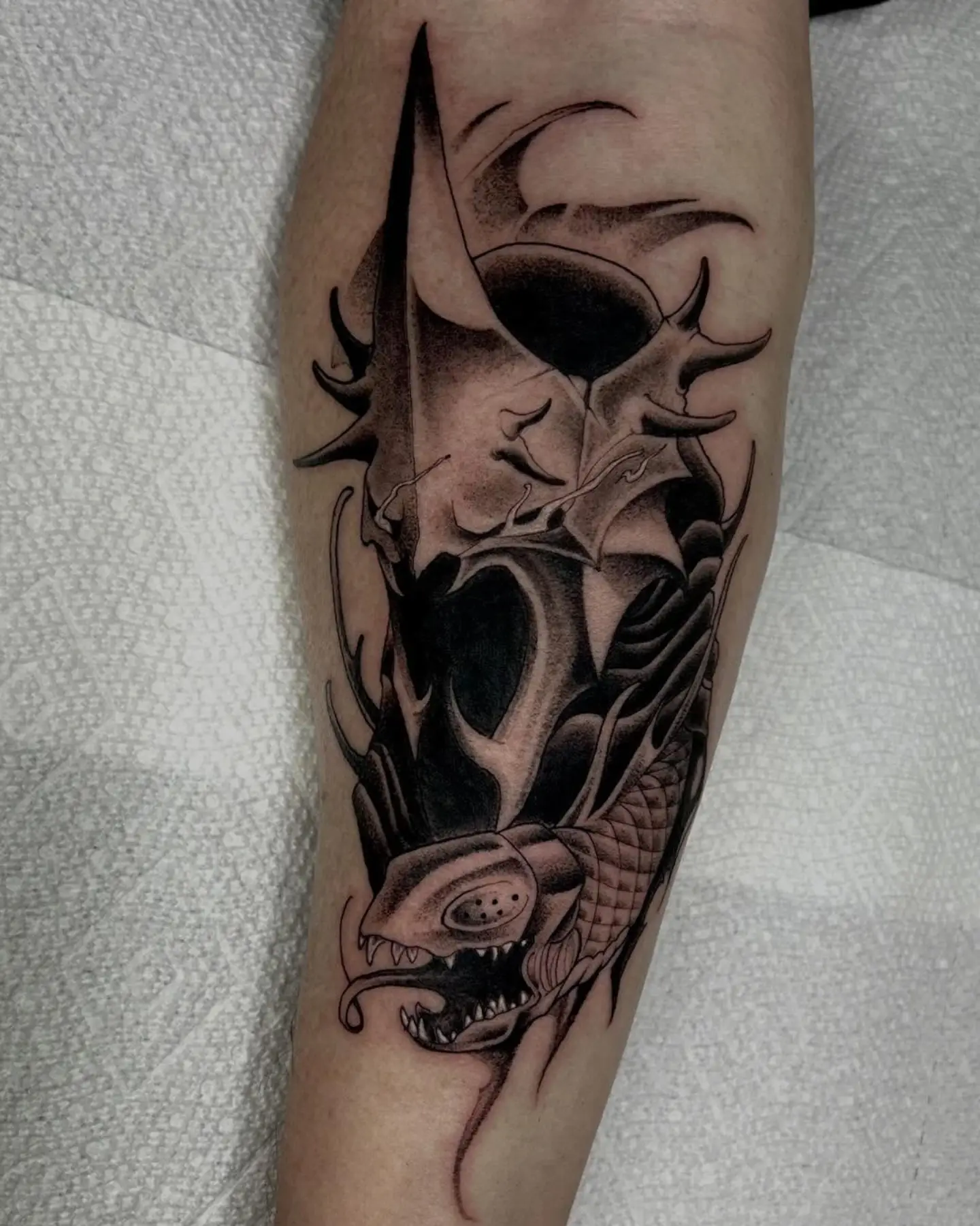 Tattoo by @garrettxjerome — black_and_grey