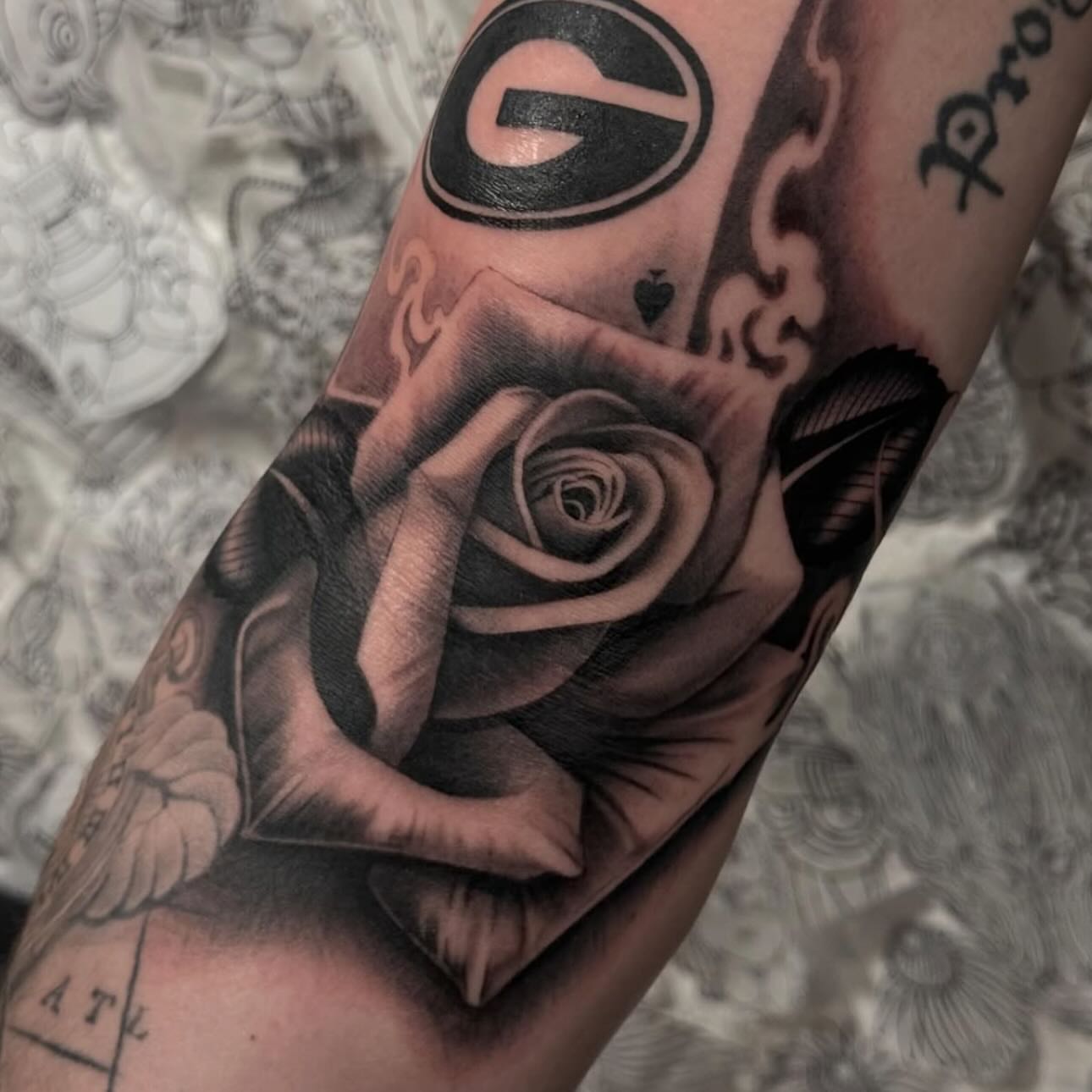 Tattoo by @thekidevantattoos — black_and_grey, realism