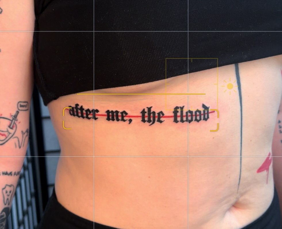 Tattoo by @isthepainok — lettering_script