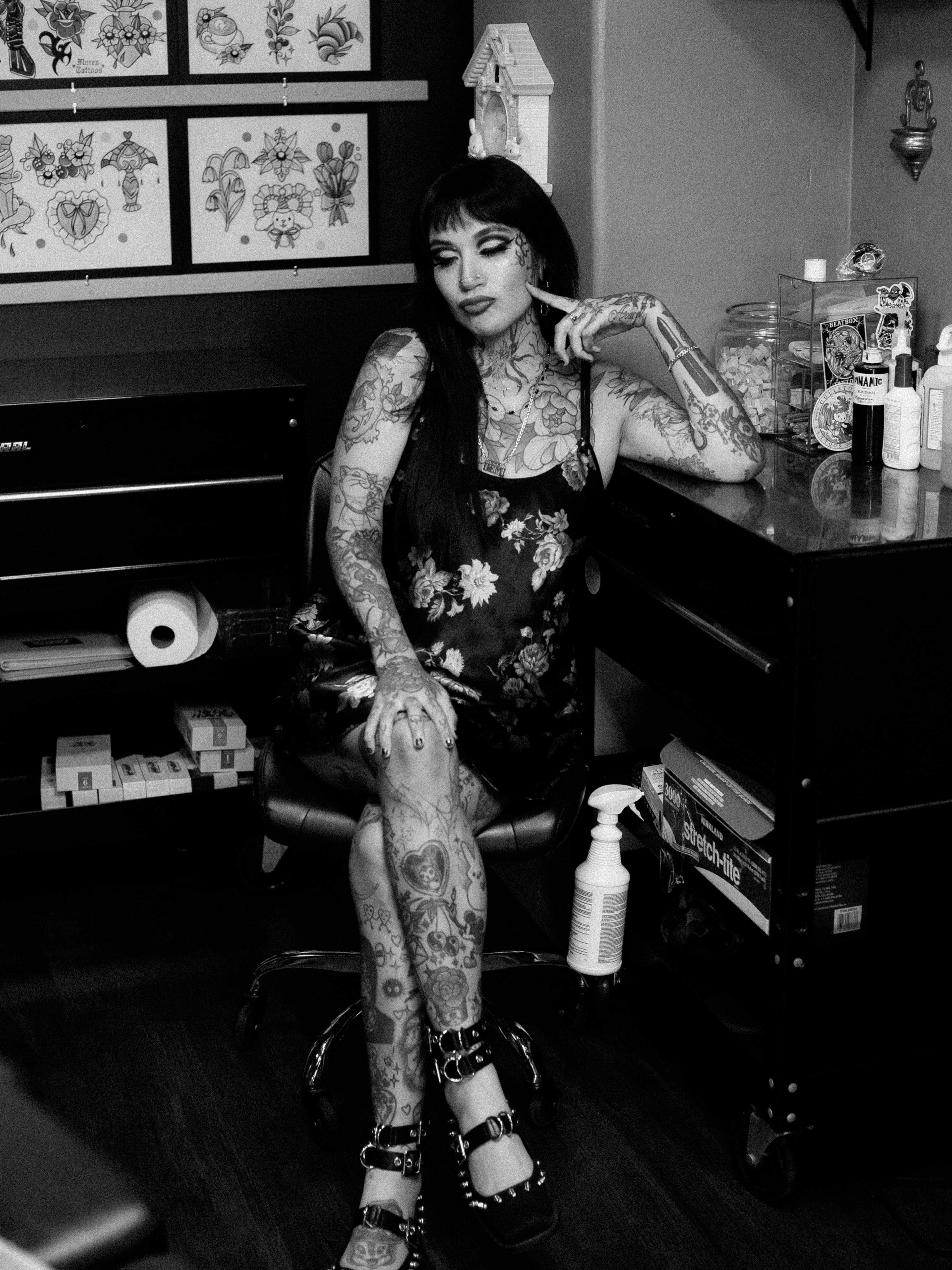 Full body black and grey tattoo by ♡ Demi ♡