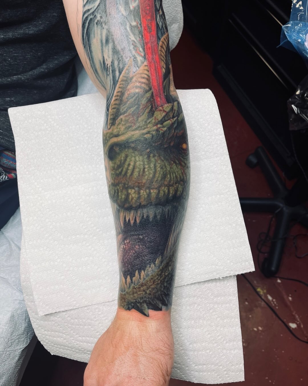 Tattoo by @vectordoe — realism, dark_realism