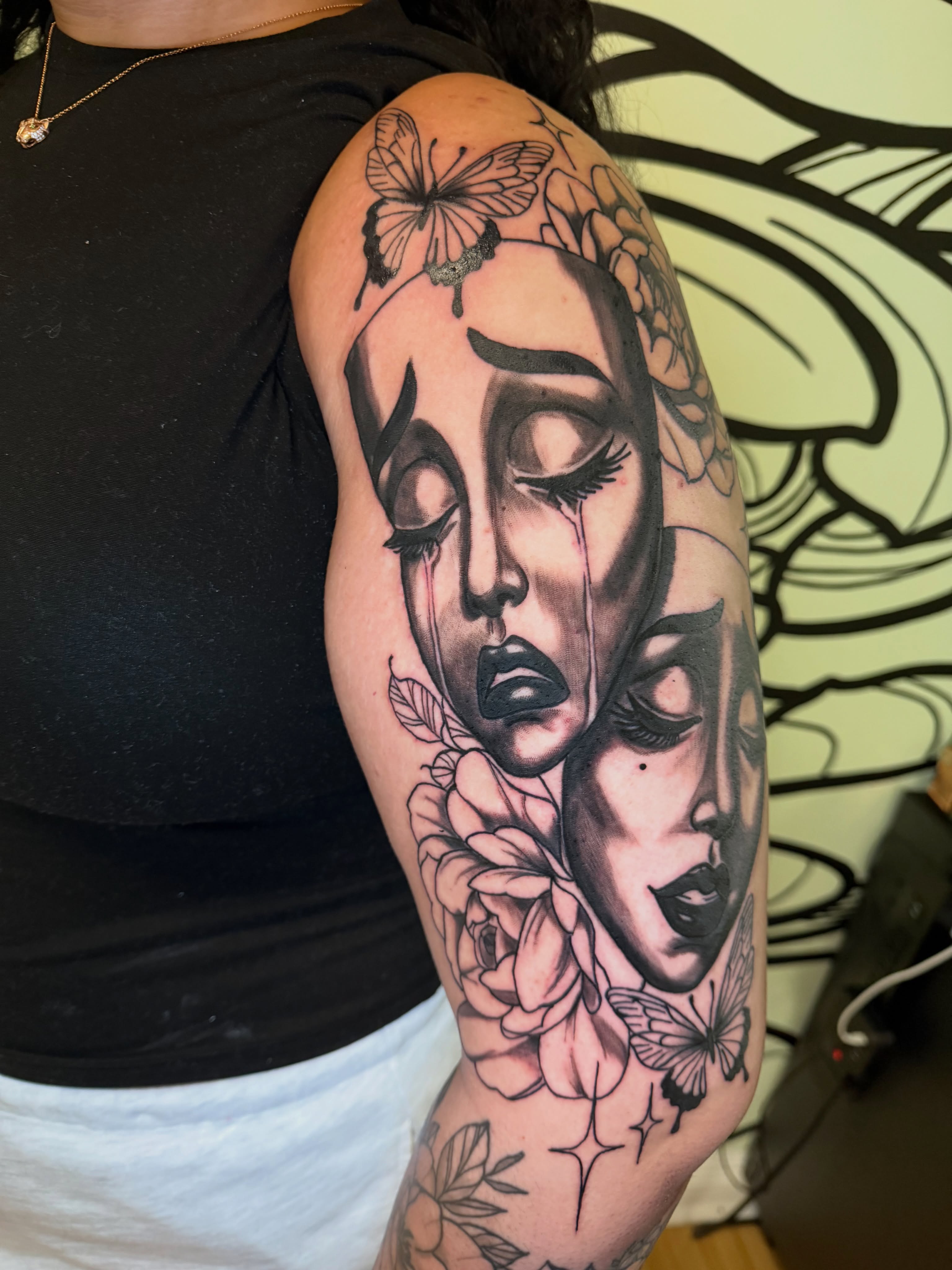 Tattoo by @_fergie_ferg — black_and_grey, realism