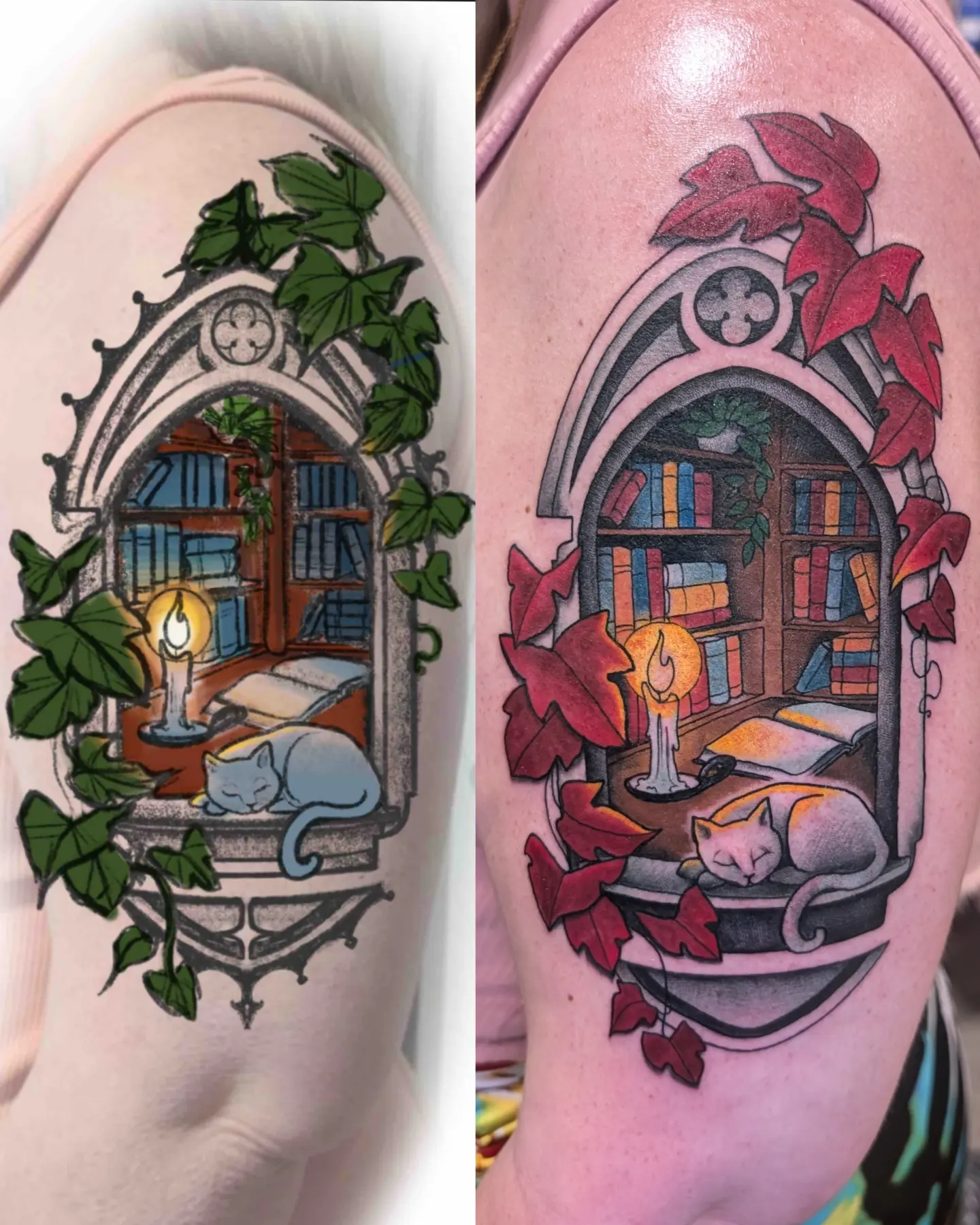 Tattoo by @jainagoldtattoos — illustrative, realism
