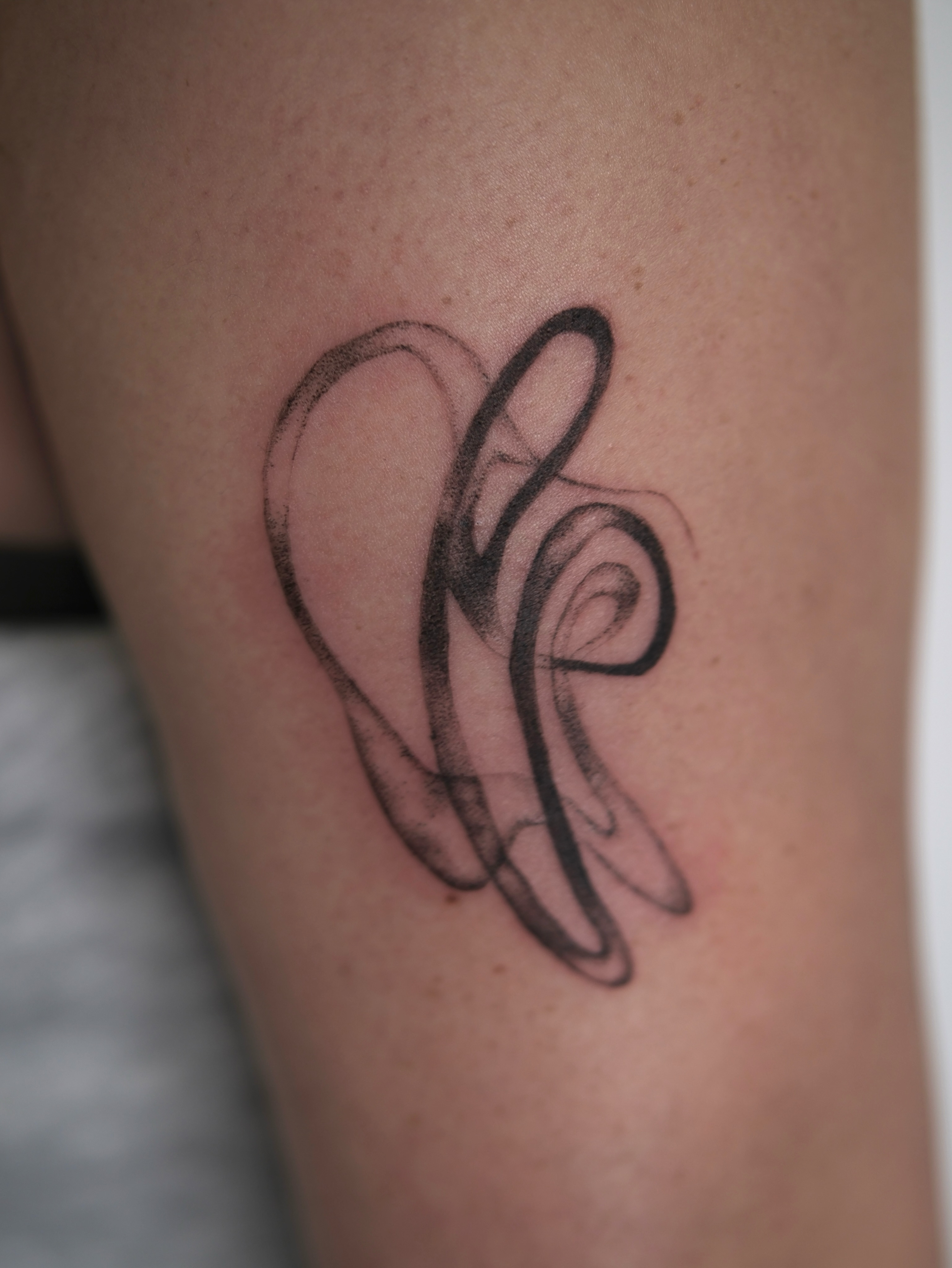 Tattoo by @moonfexx — black_and_grey