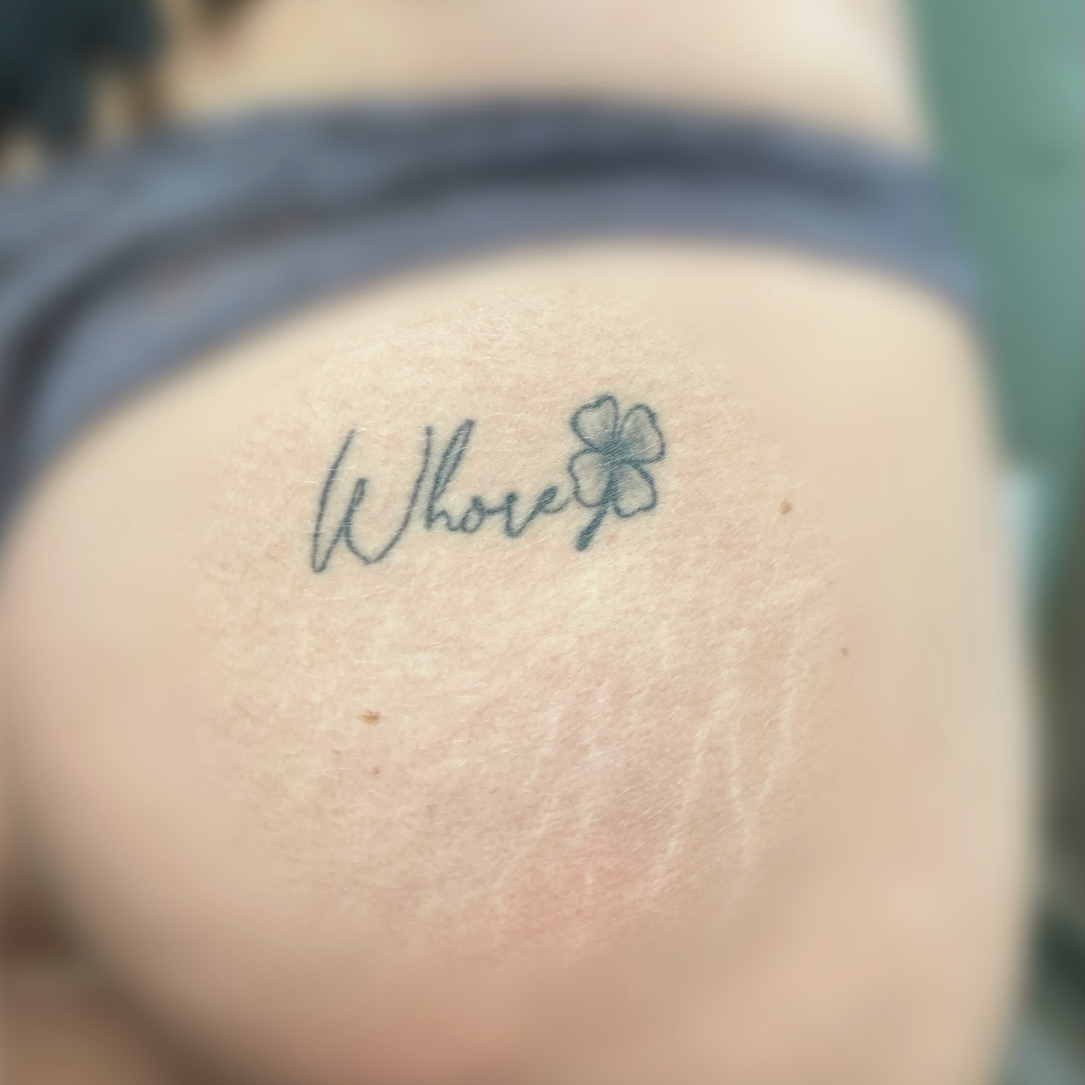 Tattoo by @some.mo.art — lettering_script