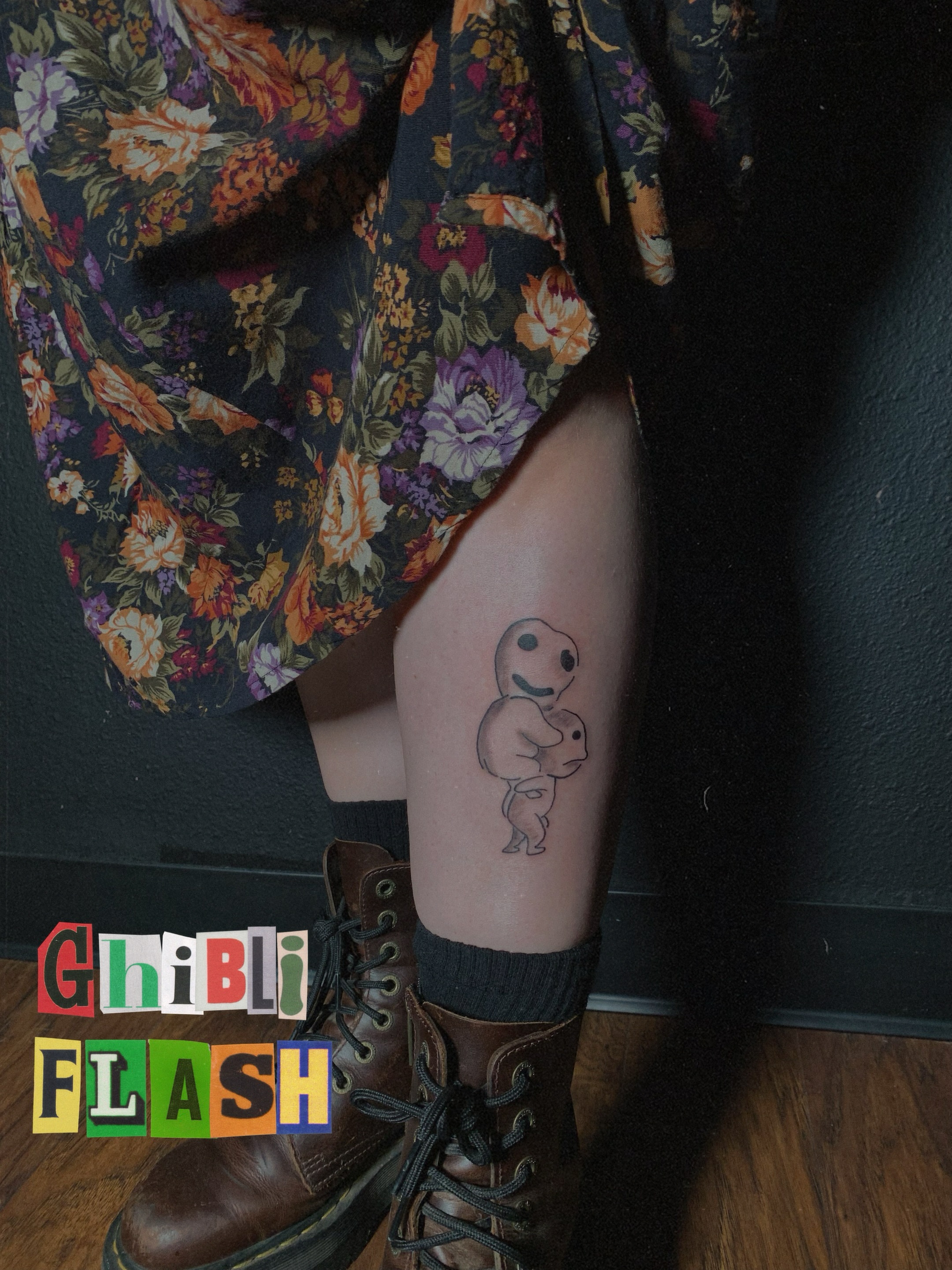 Baymax anime tattoo on the thigh by charles