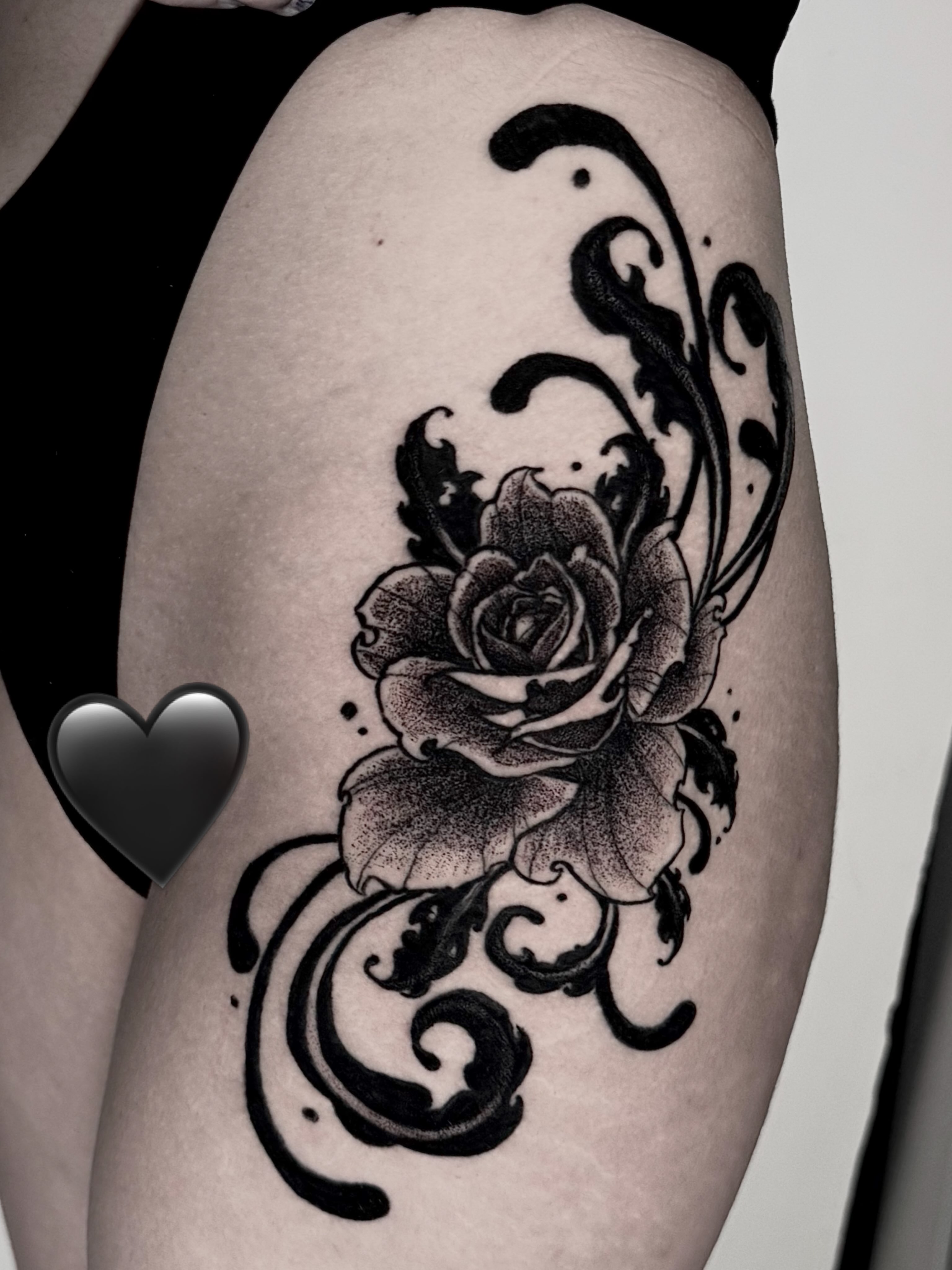 Tattoo by @gutsandink — dotwork, black_and_grey