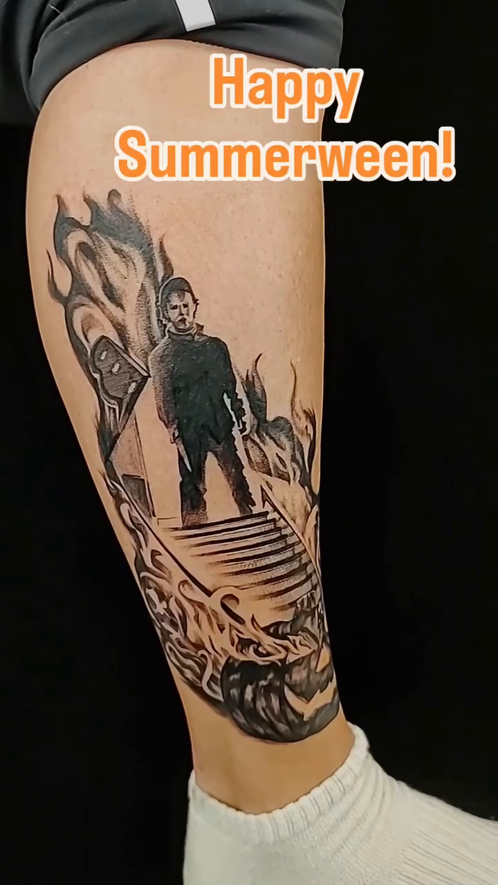 Tattoo by @dragonrock_tattoos — dark_realism, black_and_grey