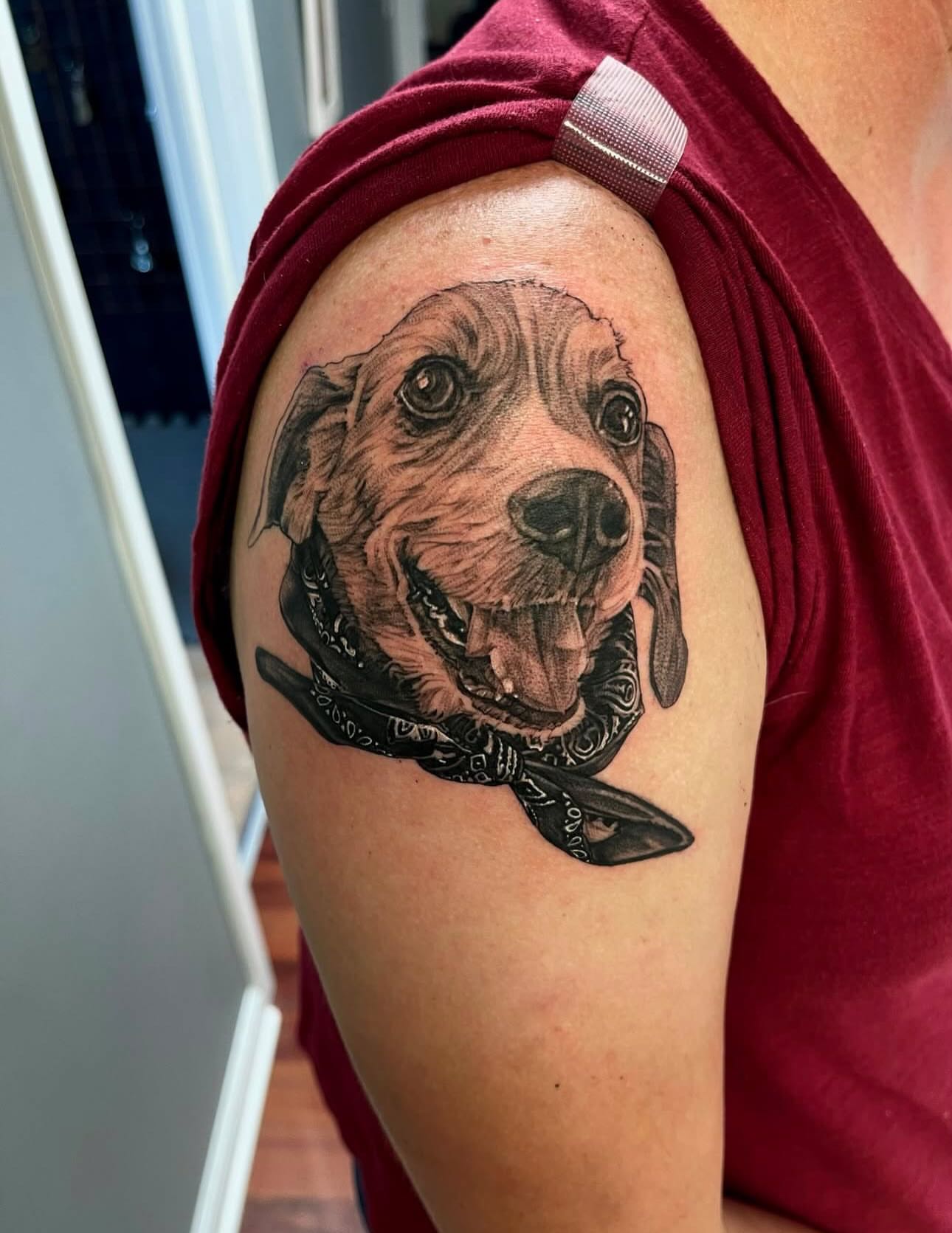 Tattoo by @chipitattoos — realism, black_and_grey