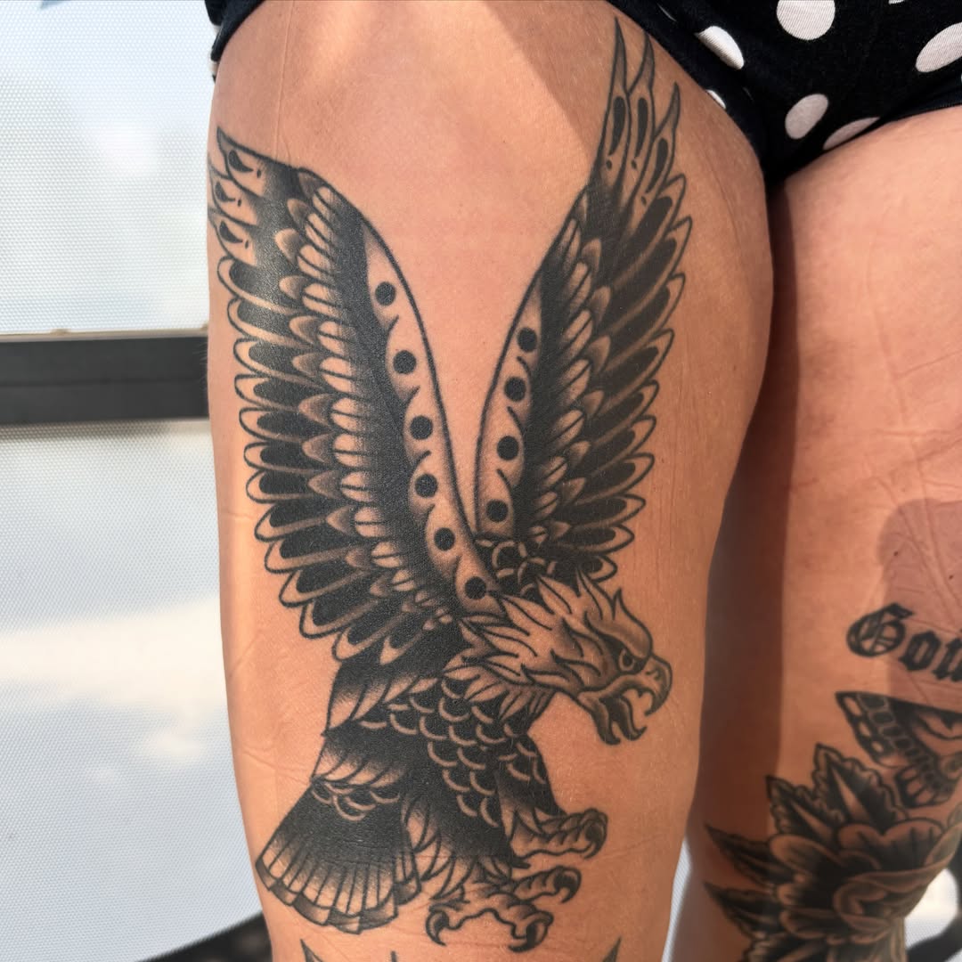 Tattoo by @tattoosbyallyy — black_and_grey