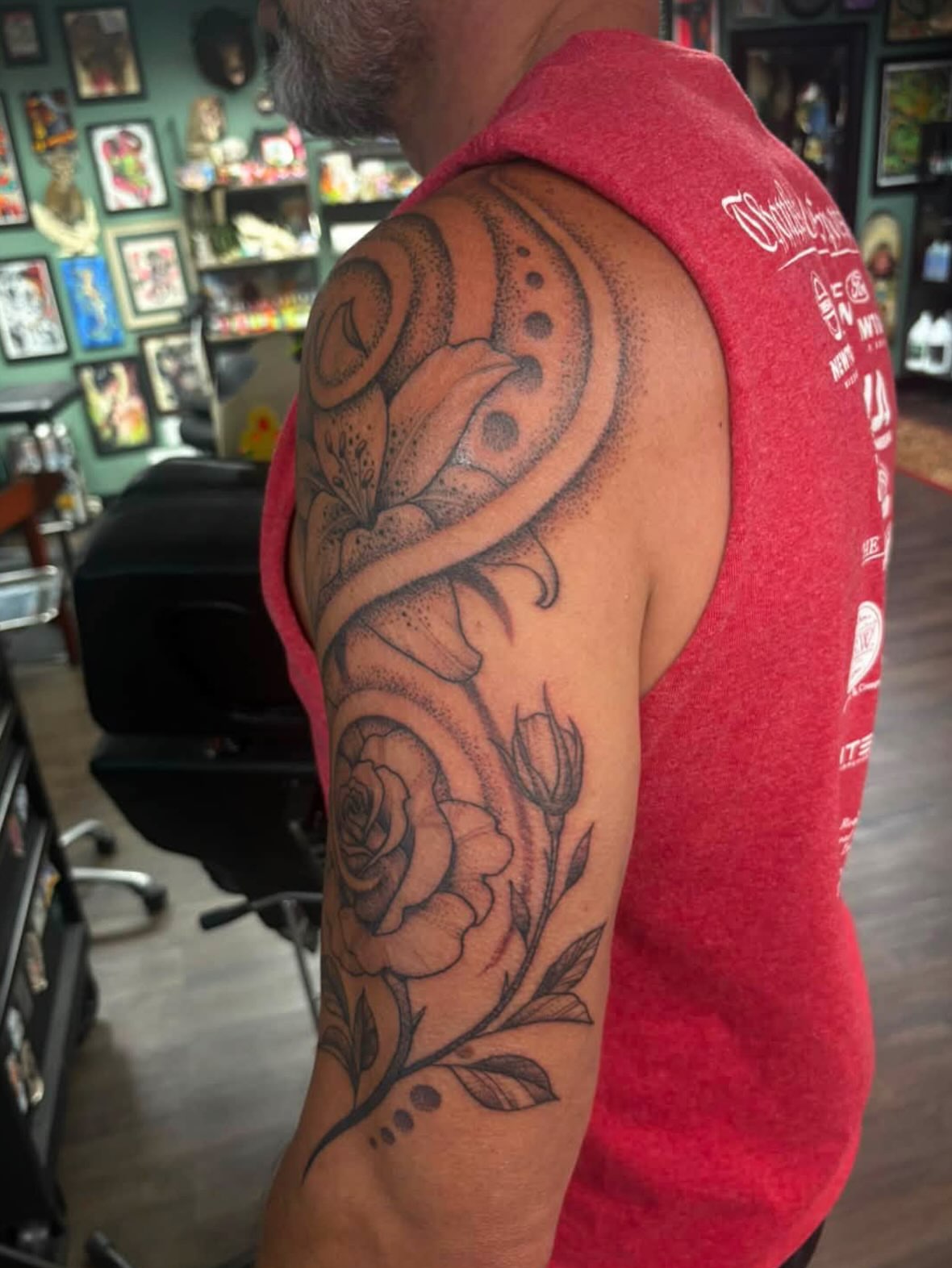 Tattoo by @tatcaviar — dotwork