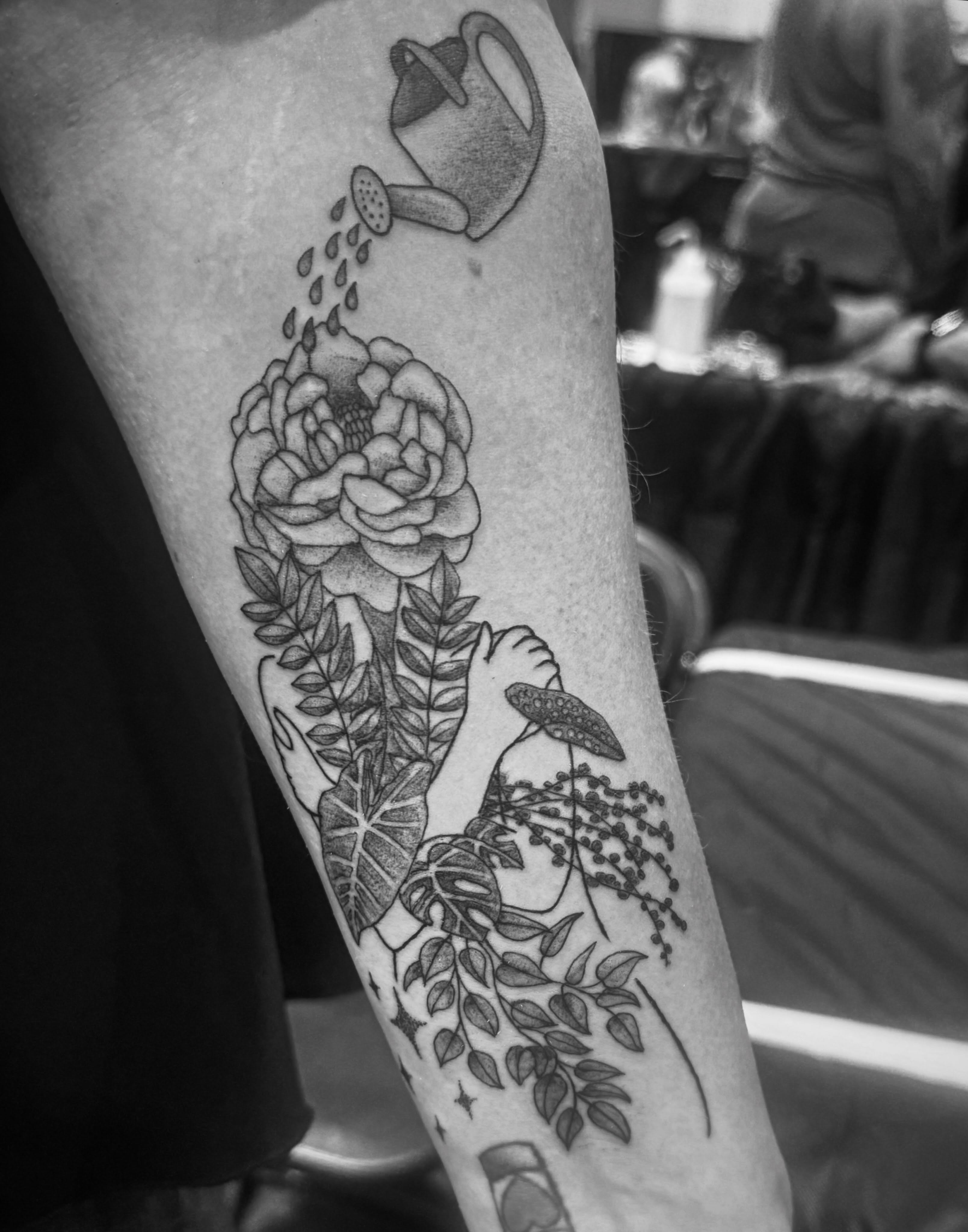 Tattoo by @charlestrujillo — dotwork, black_and_grey
