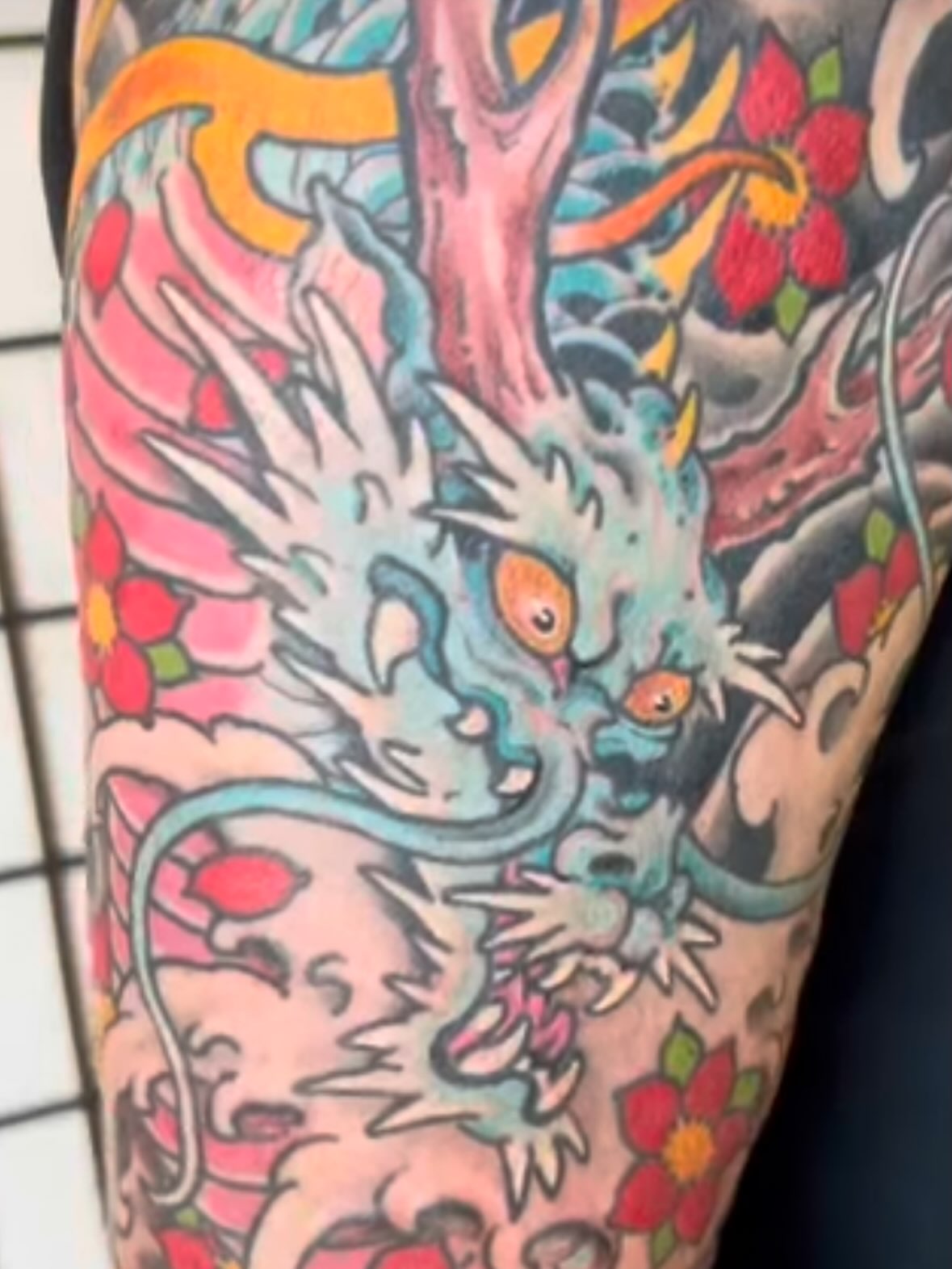 Tattoo by @justinweatherholtz — american_traditional, japanese_irezumi