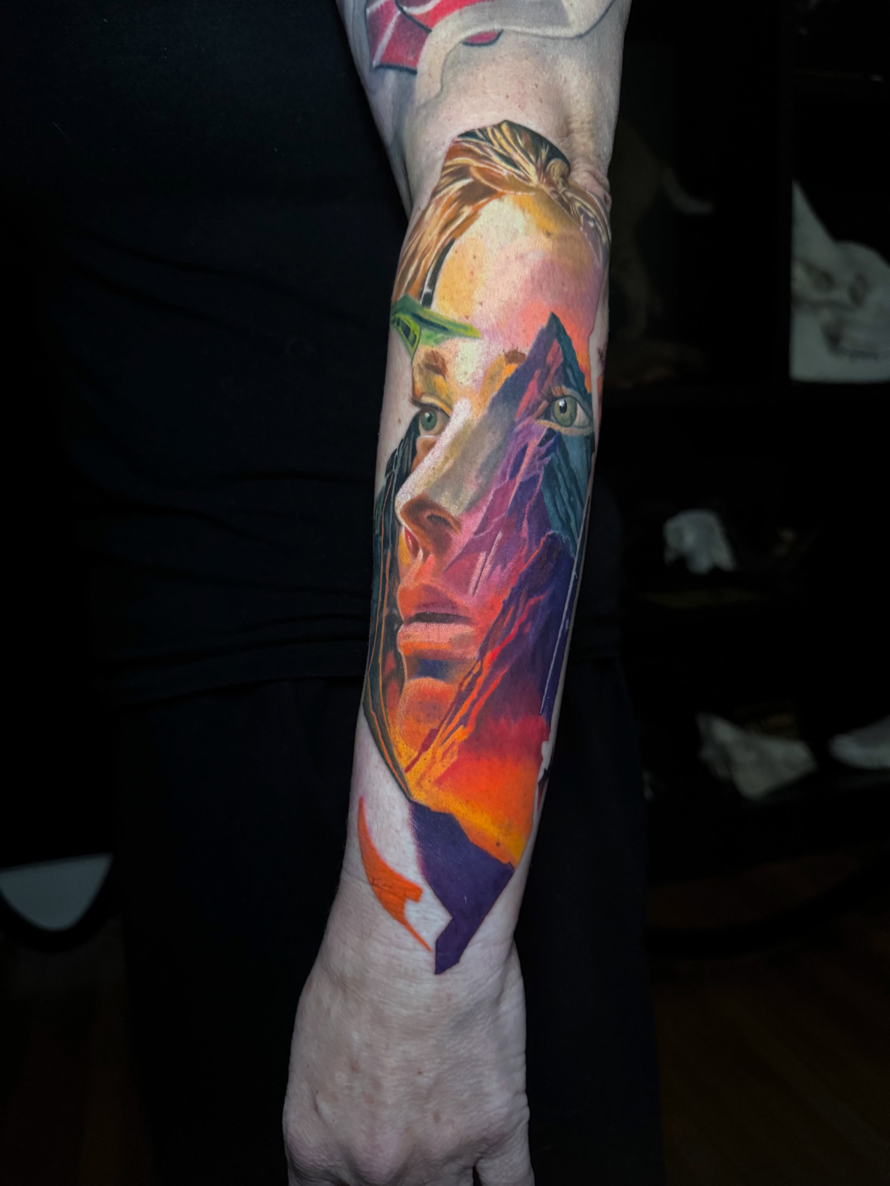 Tattoo by @brd_4rdart — watercolor