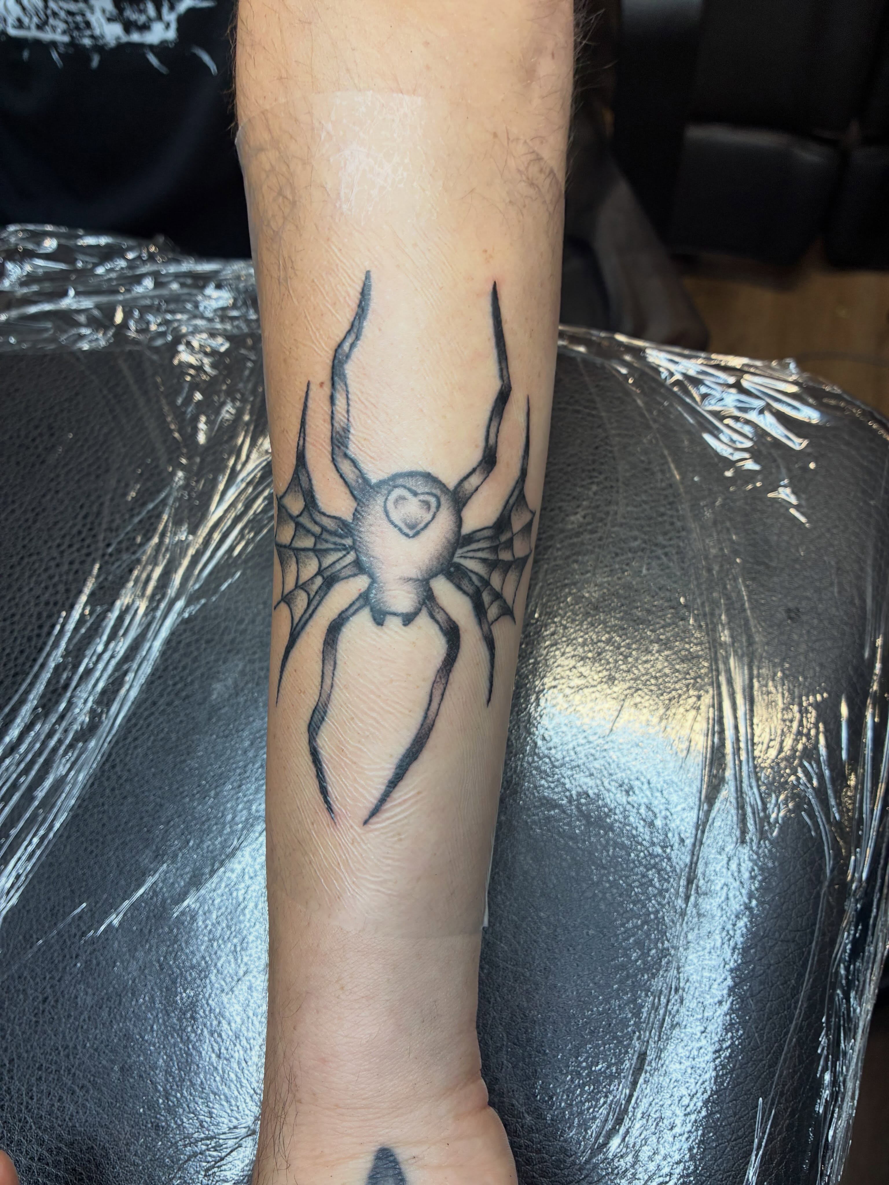 Tattoo by @ashtraybettietattoo — black_and_grey