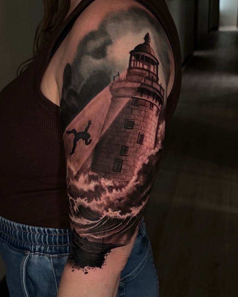 Tattoo by @fishbonestattoo — realism, dark_realism