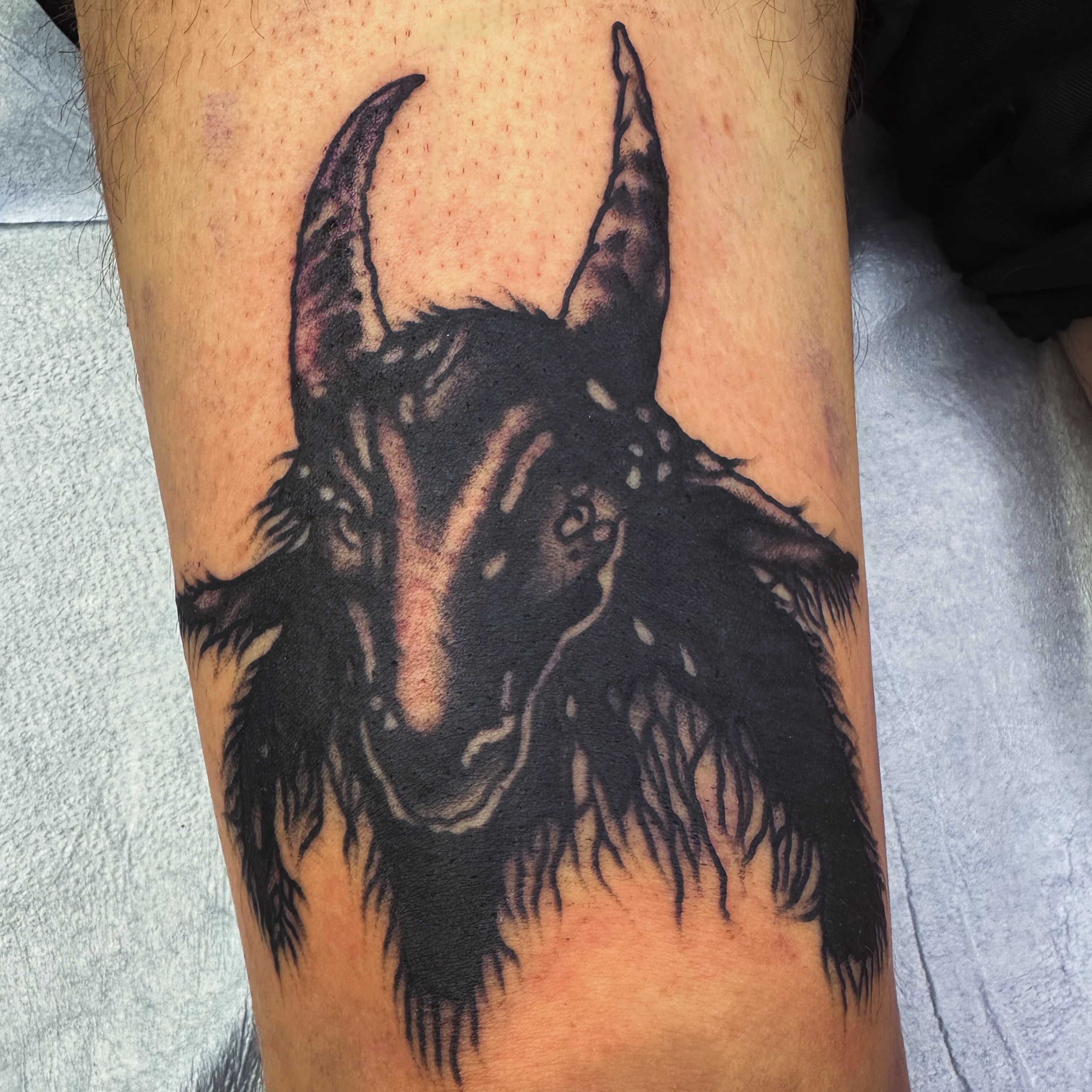 Tattoo by @codydewaldtattooer — black_and_grey