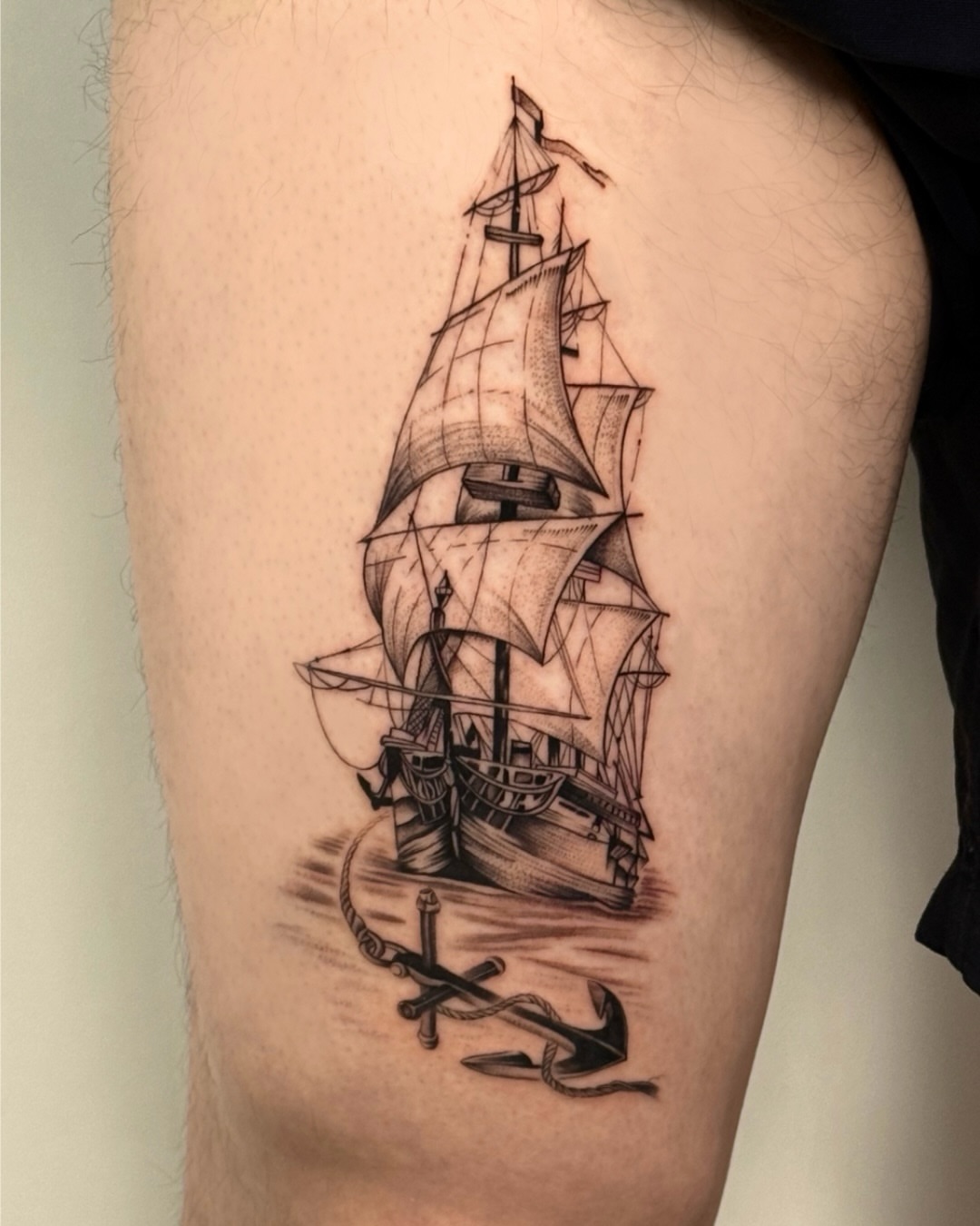 Tattoo by @blanc_inks — black_and_grey